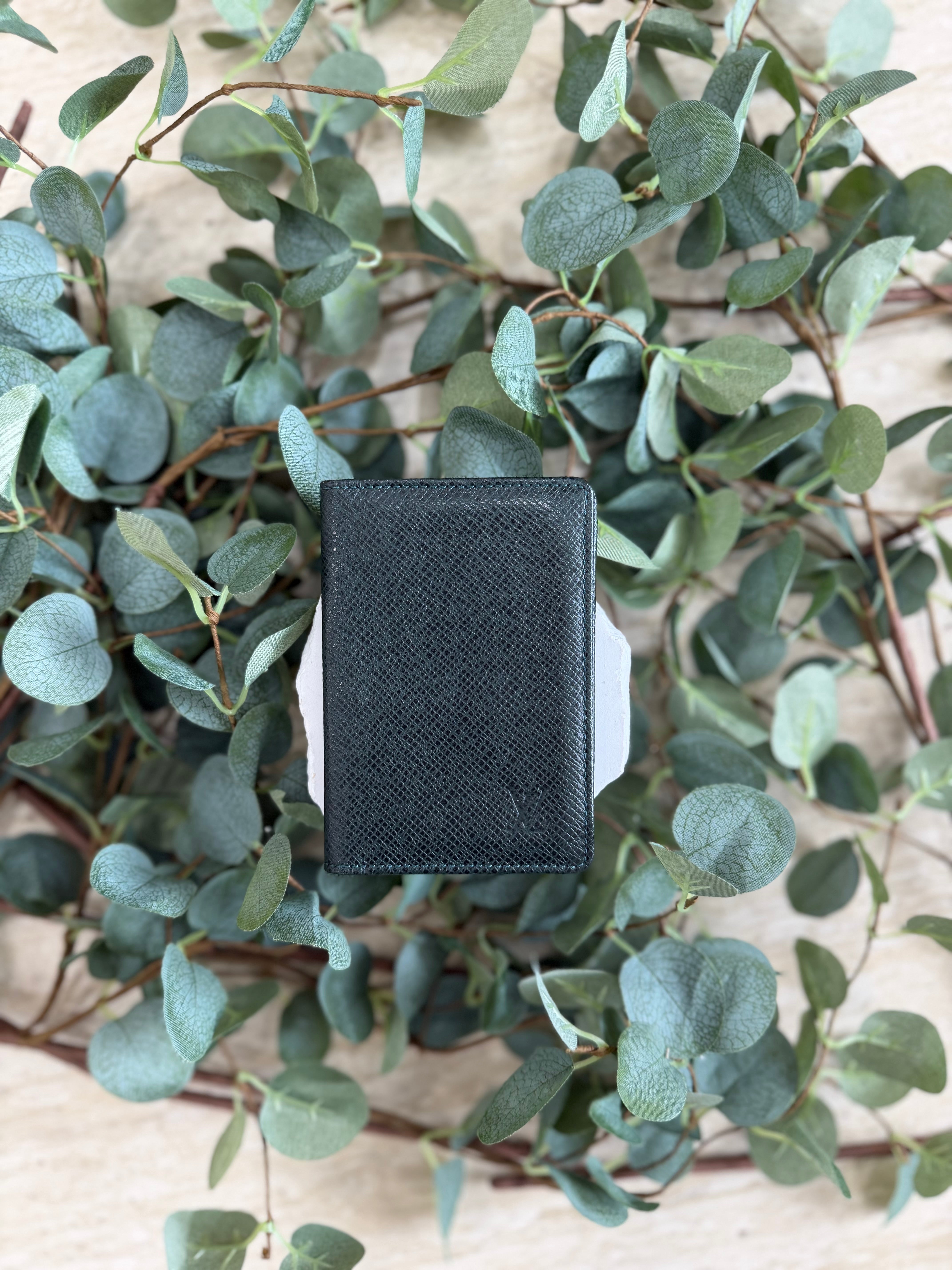 Louis Vuitton Green Taiga Pocket Organizer