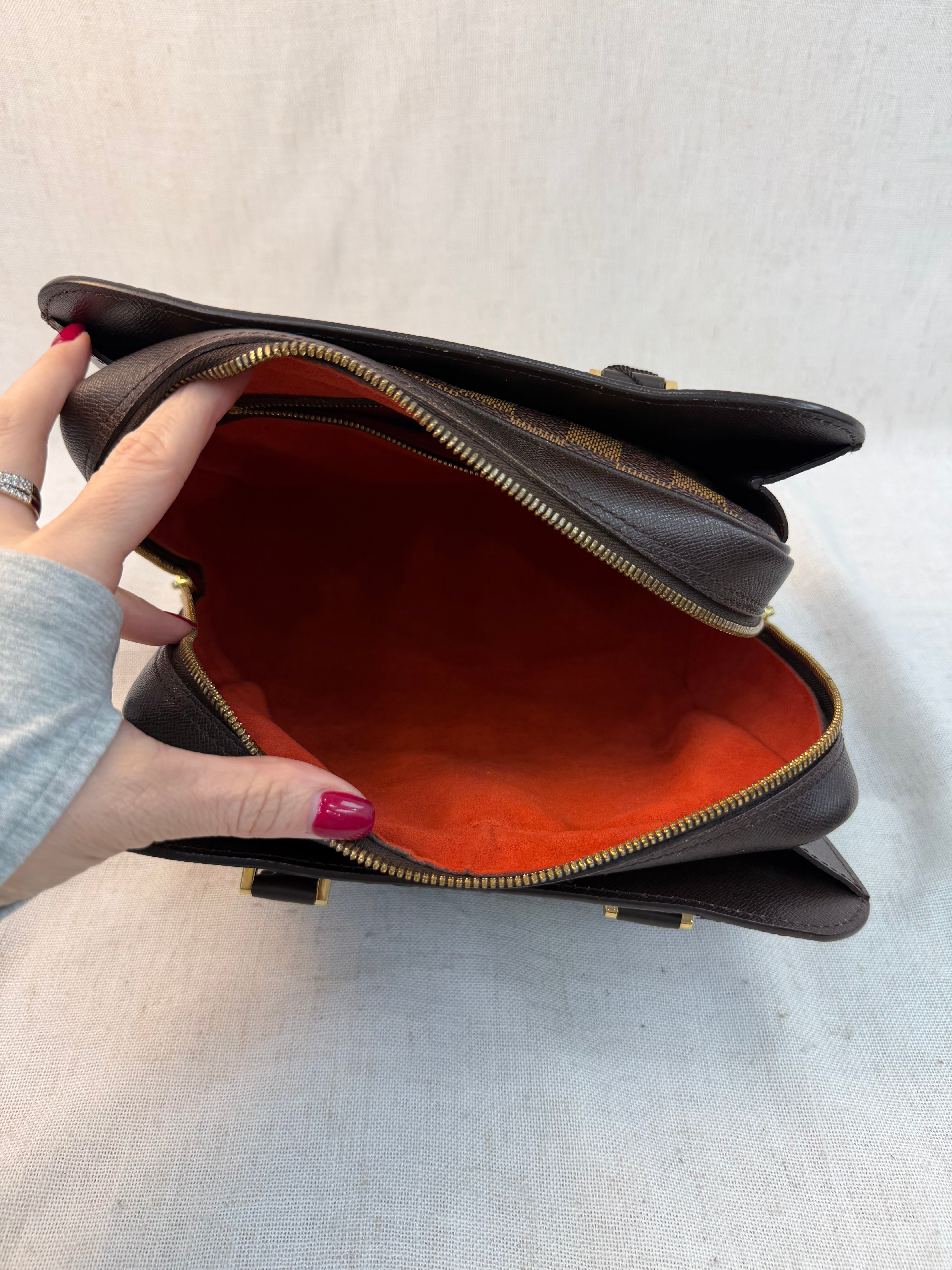 Louis Vuitton Damier Ebene Triana Handbag