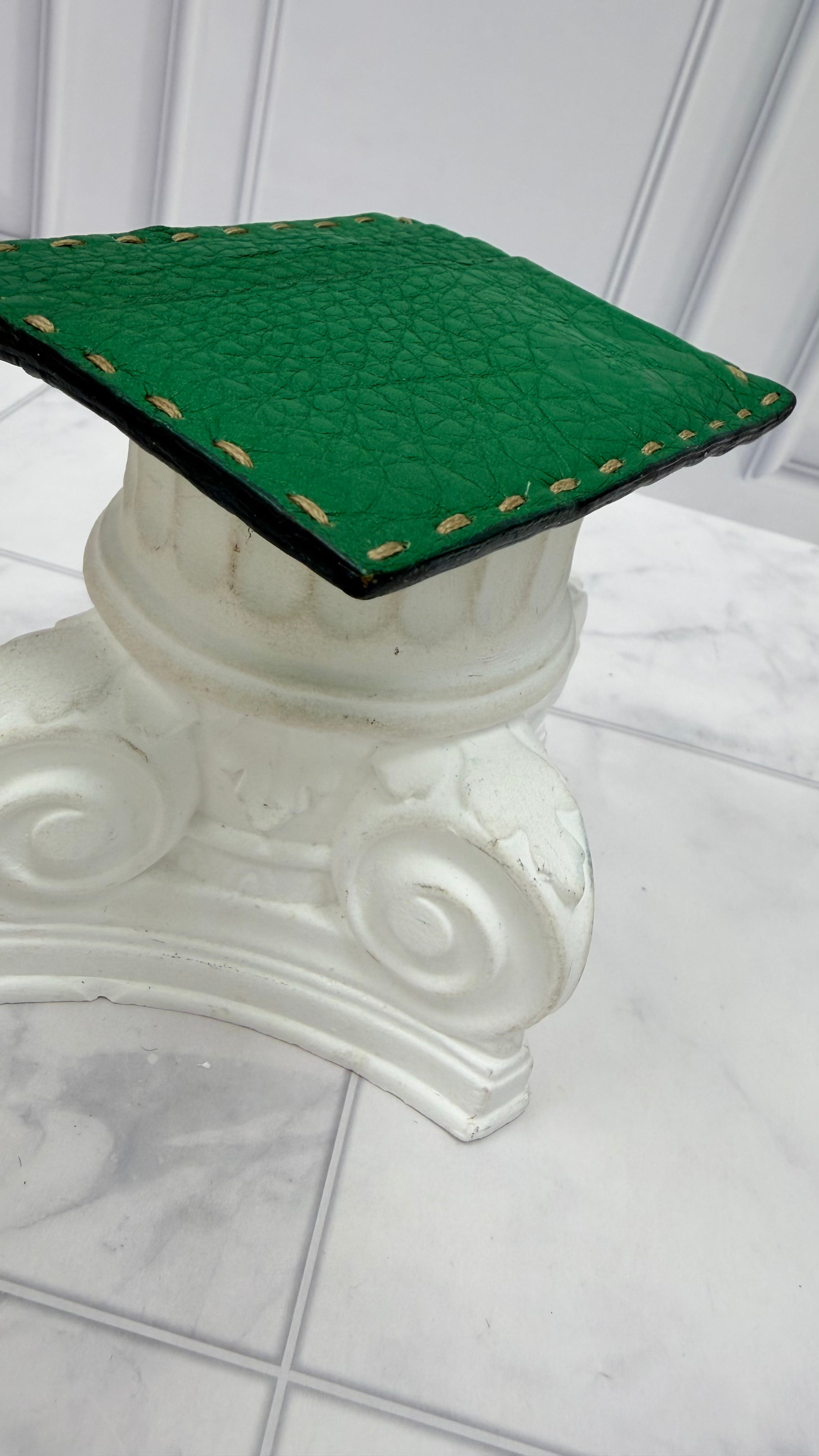 Fendi Green Leather Selleria Card Case