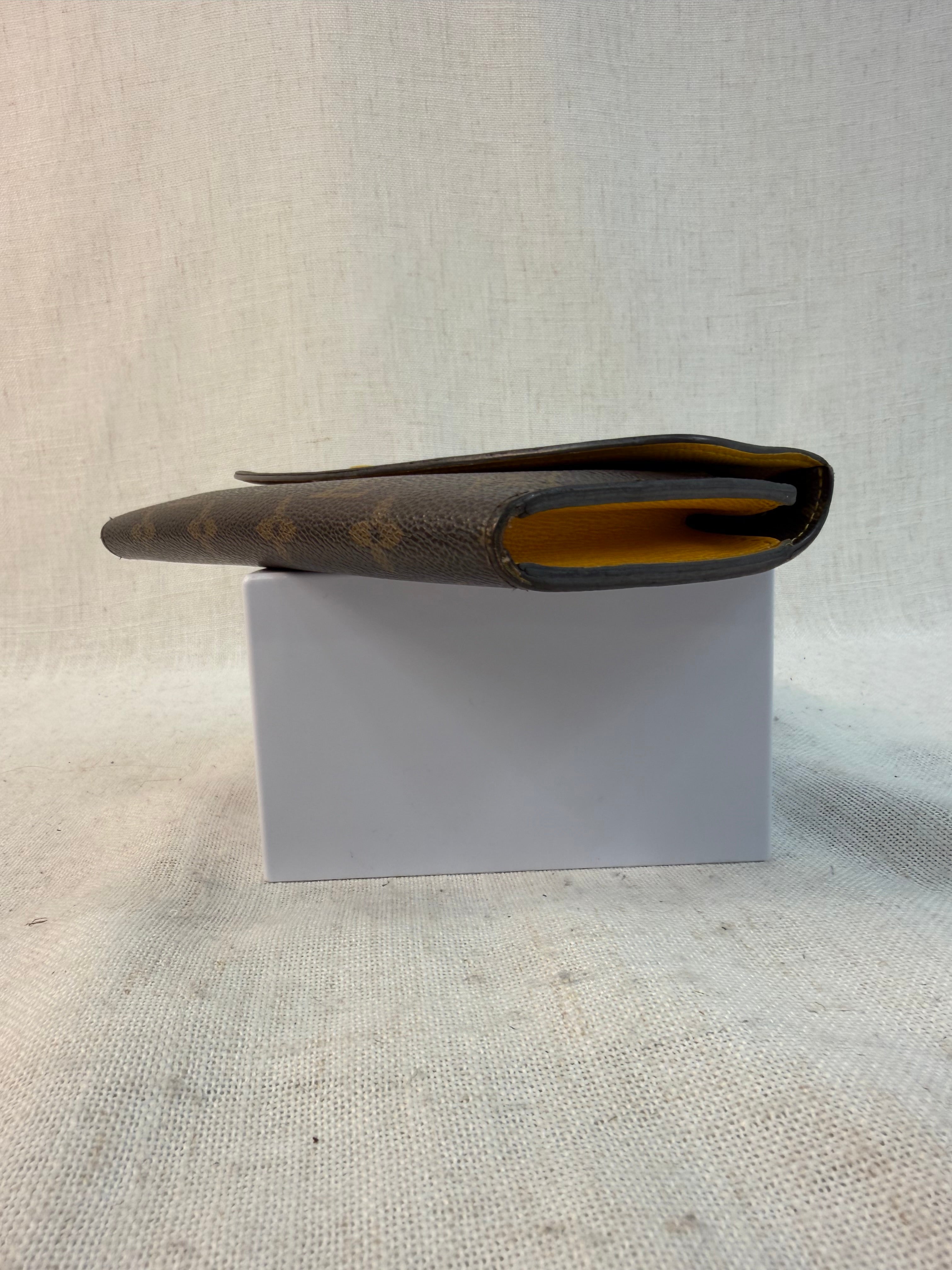 Louis Vuitton Monogram & Yellow Emilie Wallet