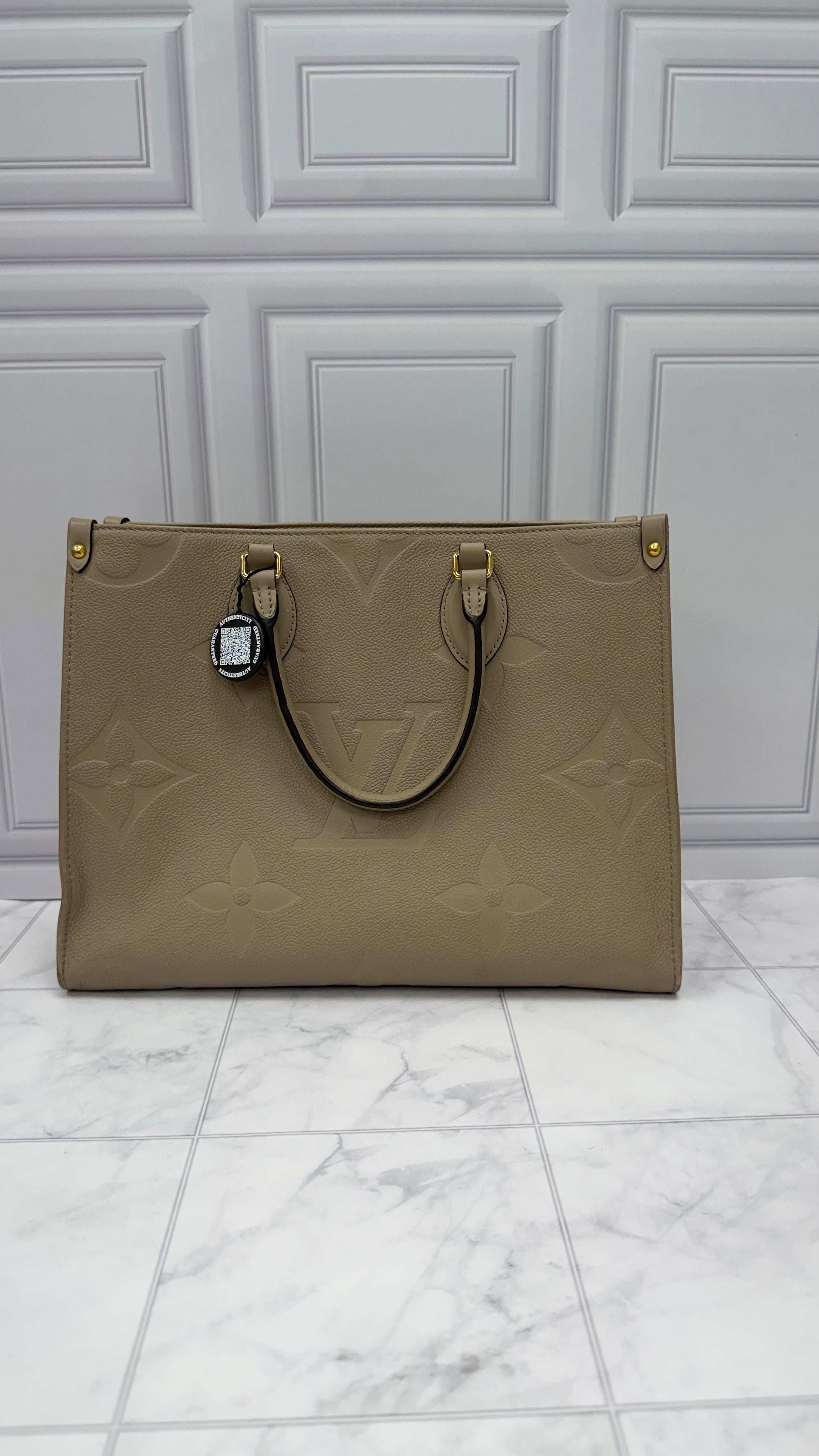 *DONS DROP* Louis Vuitton Turtledove Empreinte On The Go MM Tote Bag