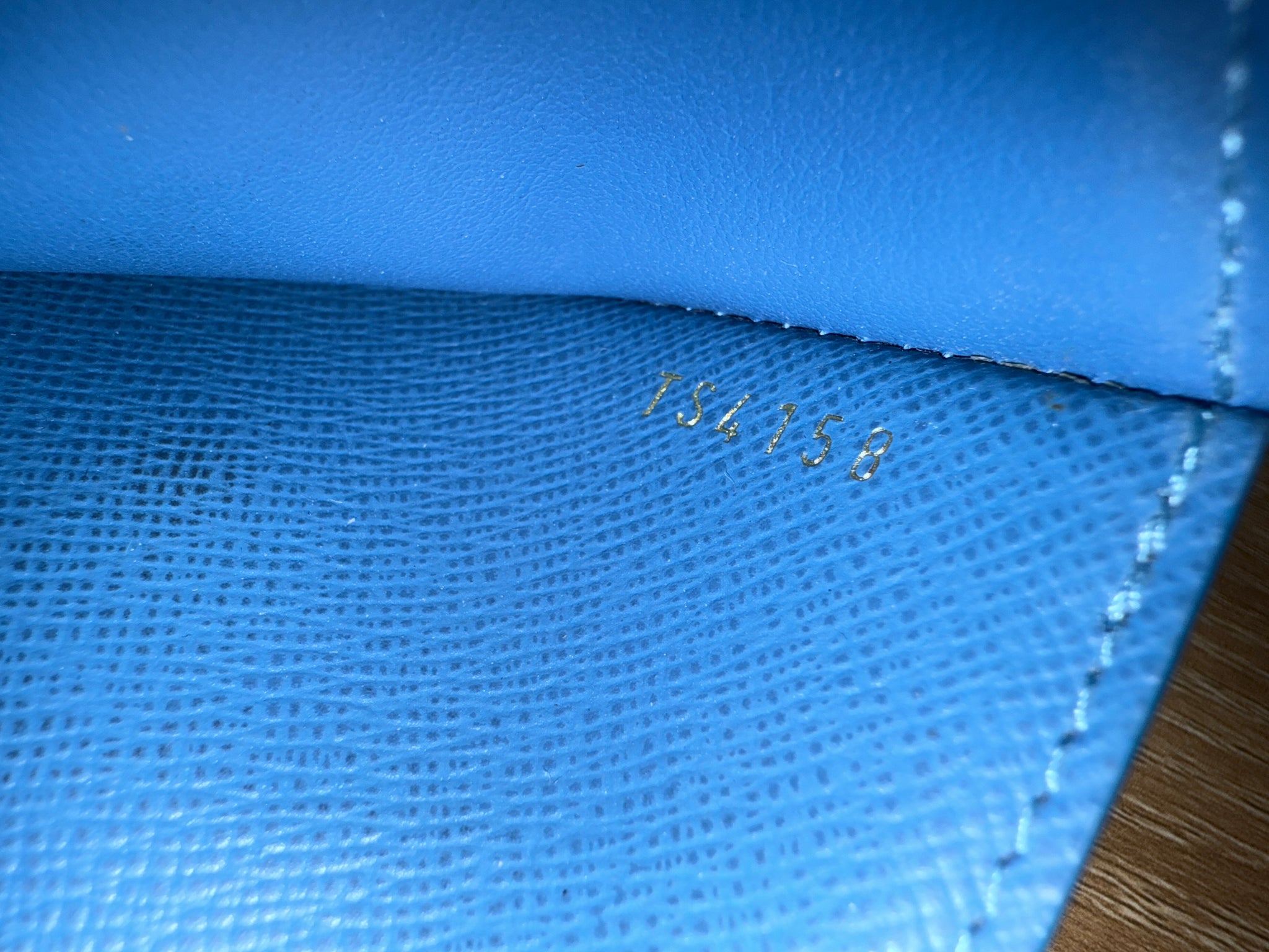 Louis Vuitton Monogram & Blue Jean Zoe Wallet