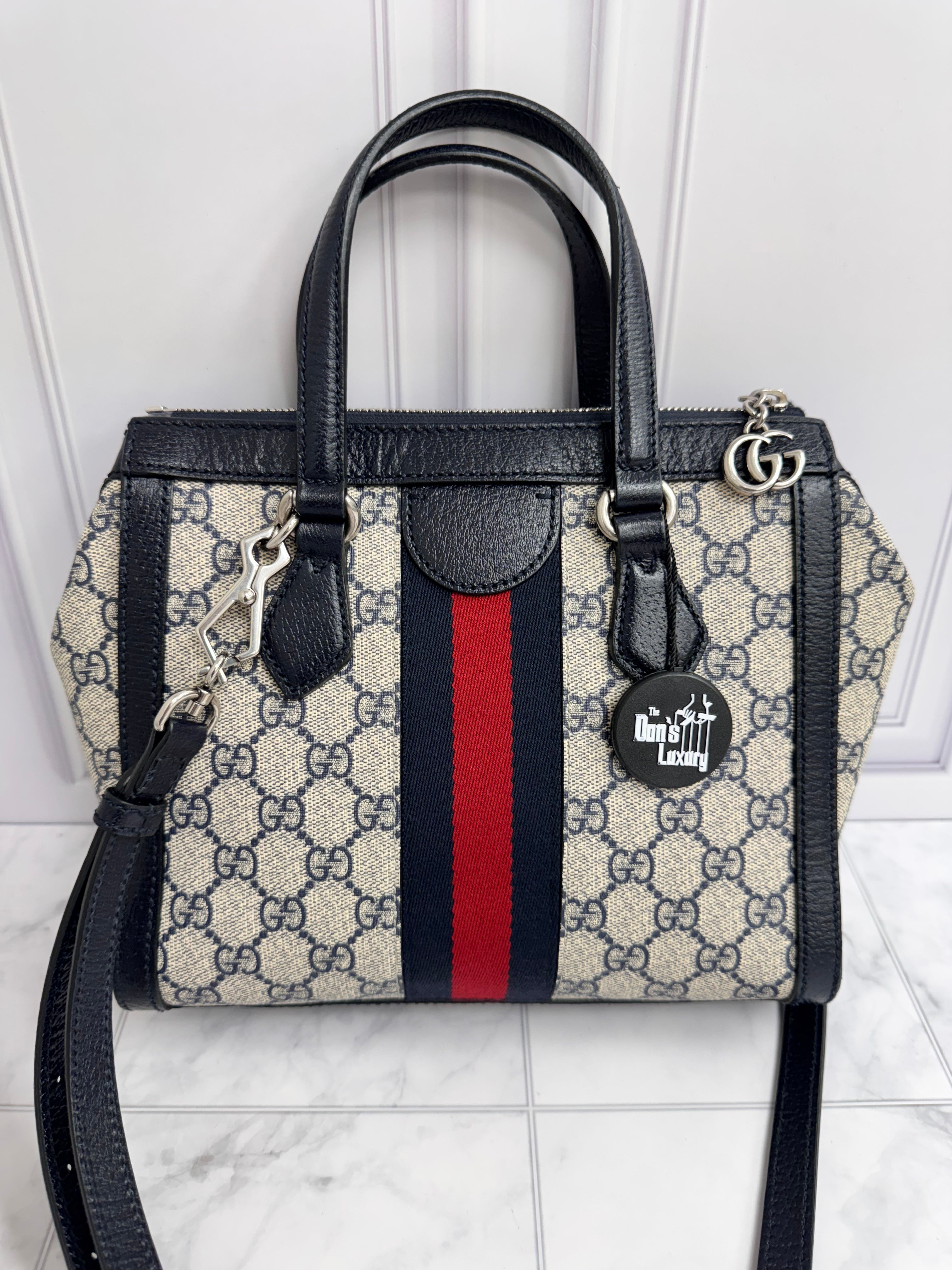 *DONS DROP* Gucci Blue Supreme Canvas & Ophidia Tote Bag