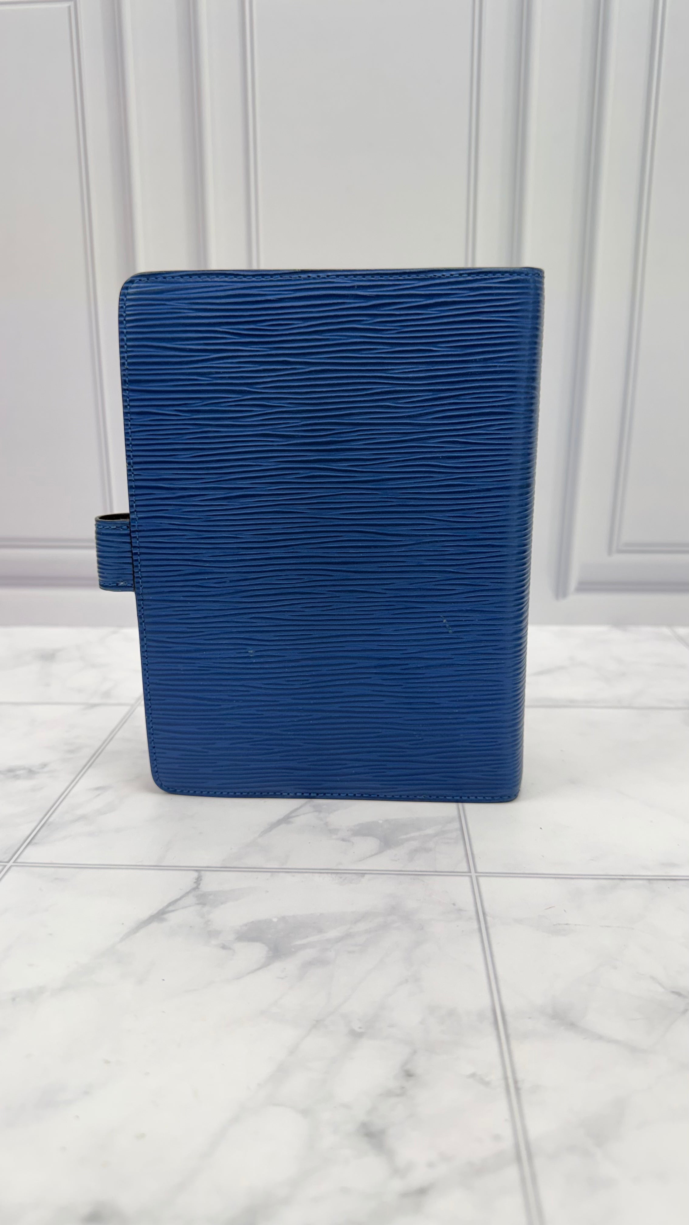 Louis Vuitton Blue Epi Leather Passport Agenda MM