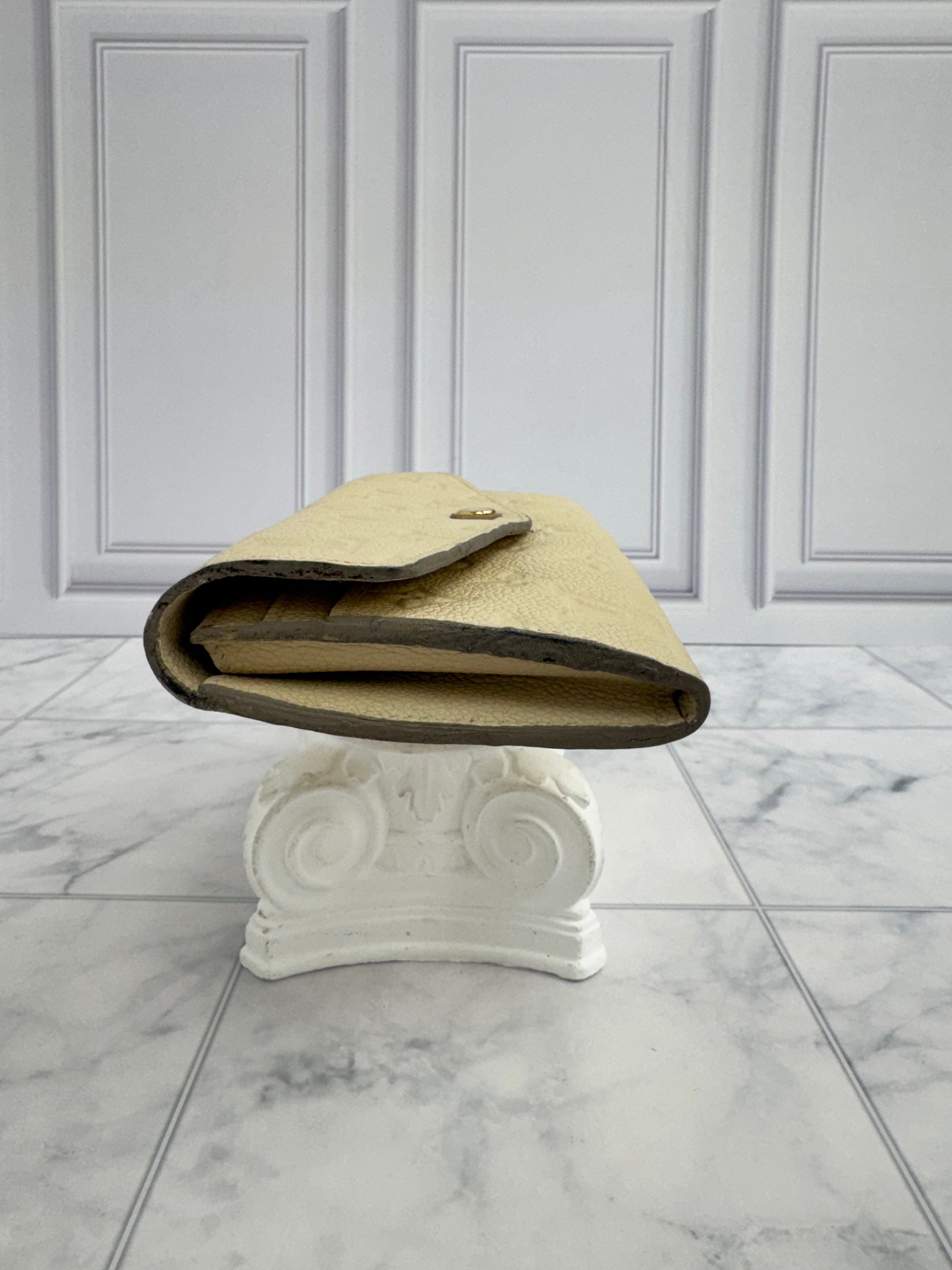 Louis Vuitton Cream Empreinte Curieuse Long Wallet