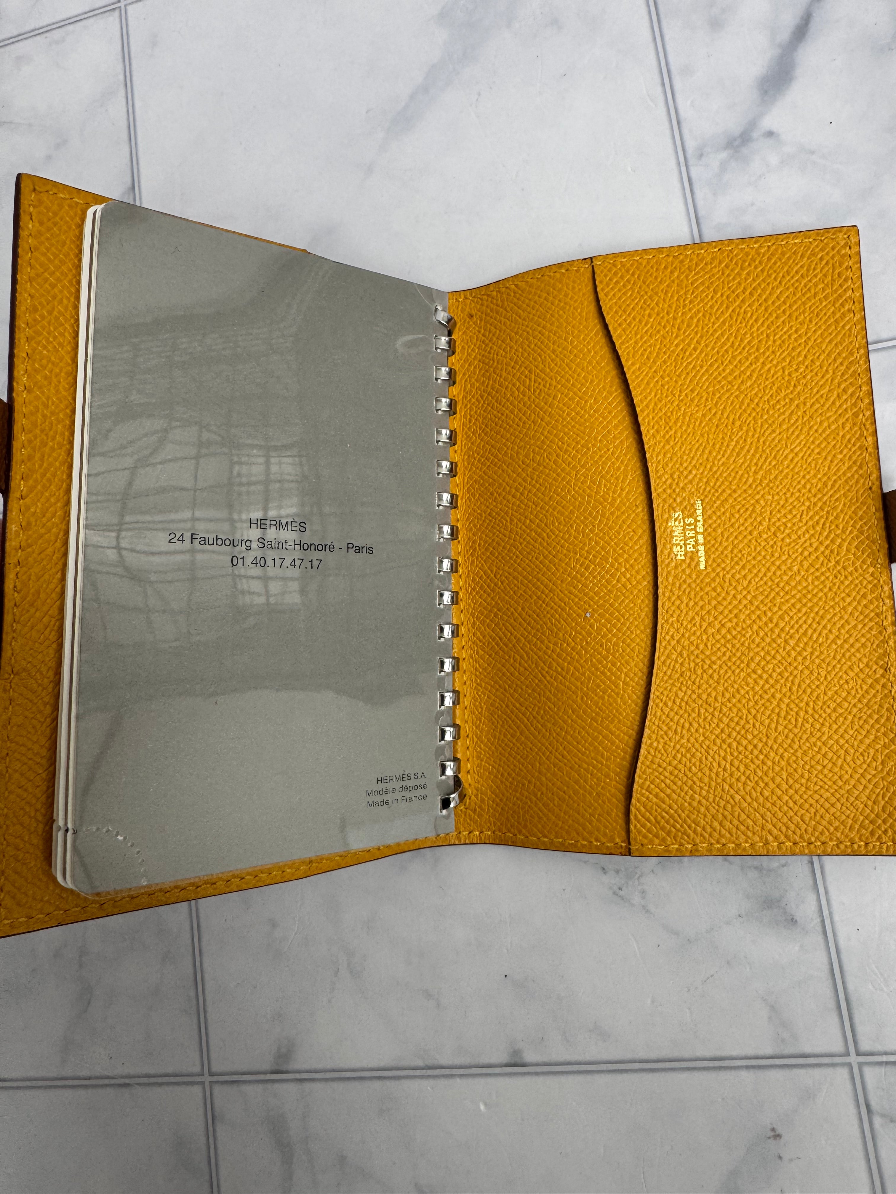 Hermes Brown Grained Leather Agenda Cover