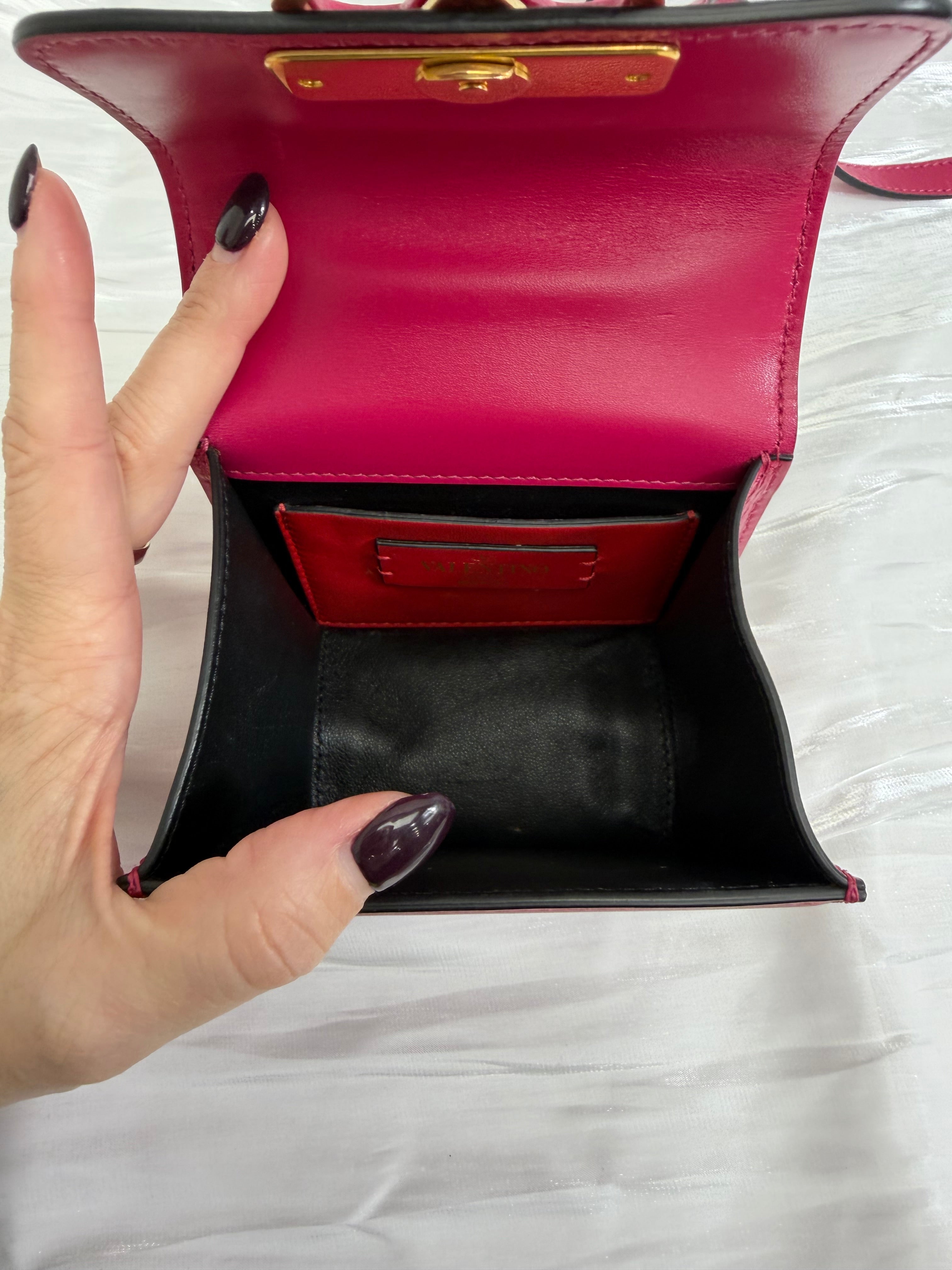 Valentino Garavani Fuchsia Leather VSling Crossbody