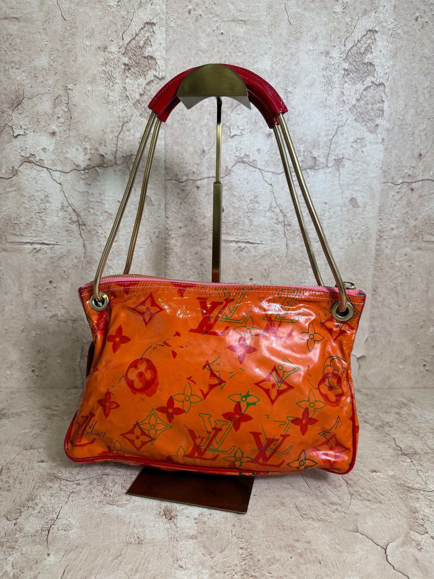 Louis Vuitton X Richard Prince Limited Edition Watercolor Patent Shoulder Bag