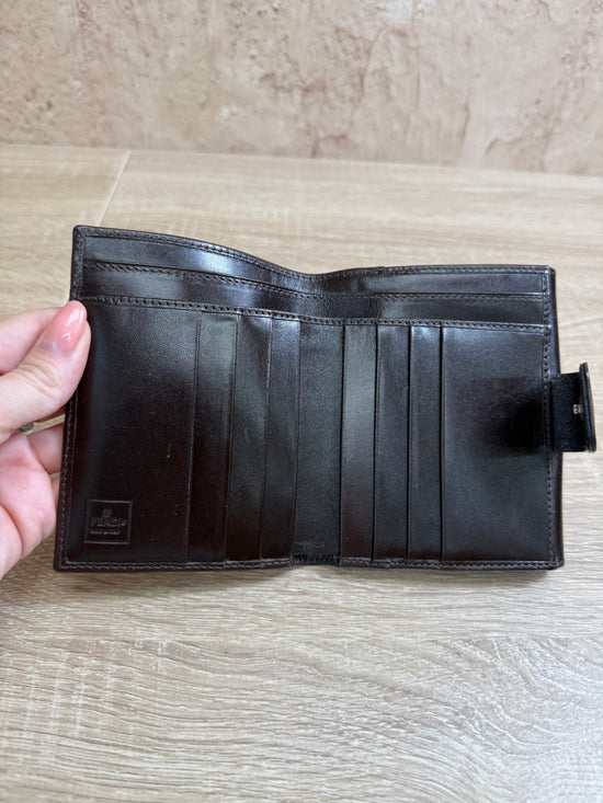 Fendi Brown Zucca Canvas & Leather Compact Wallet