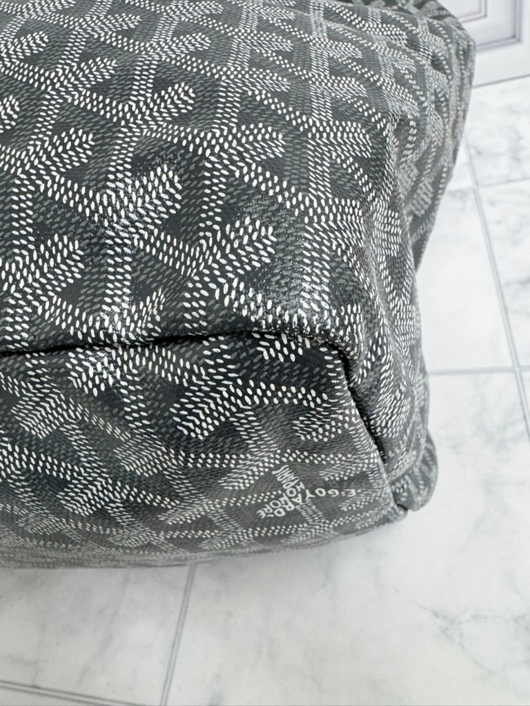 Goyard Grey Monogram Coated Canvas Saint Louis Tote GM