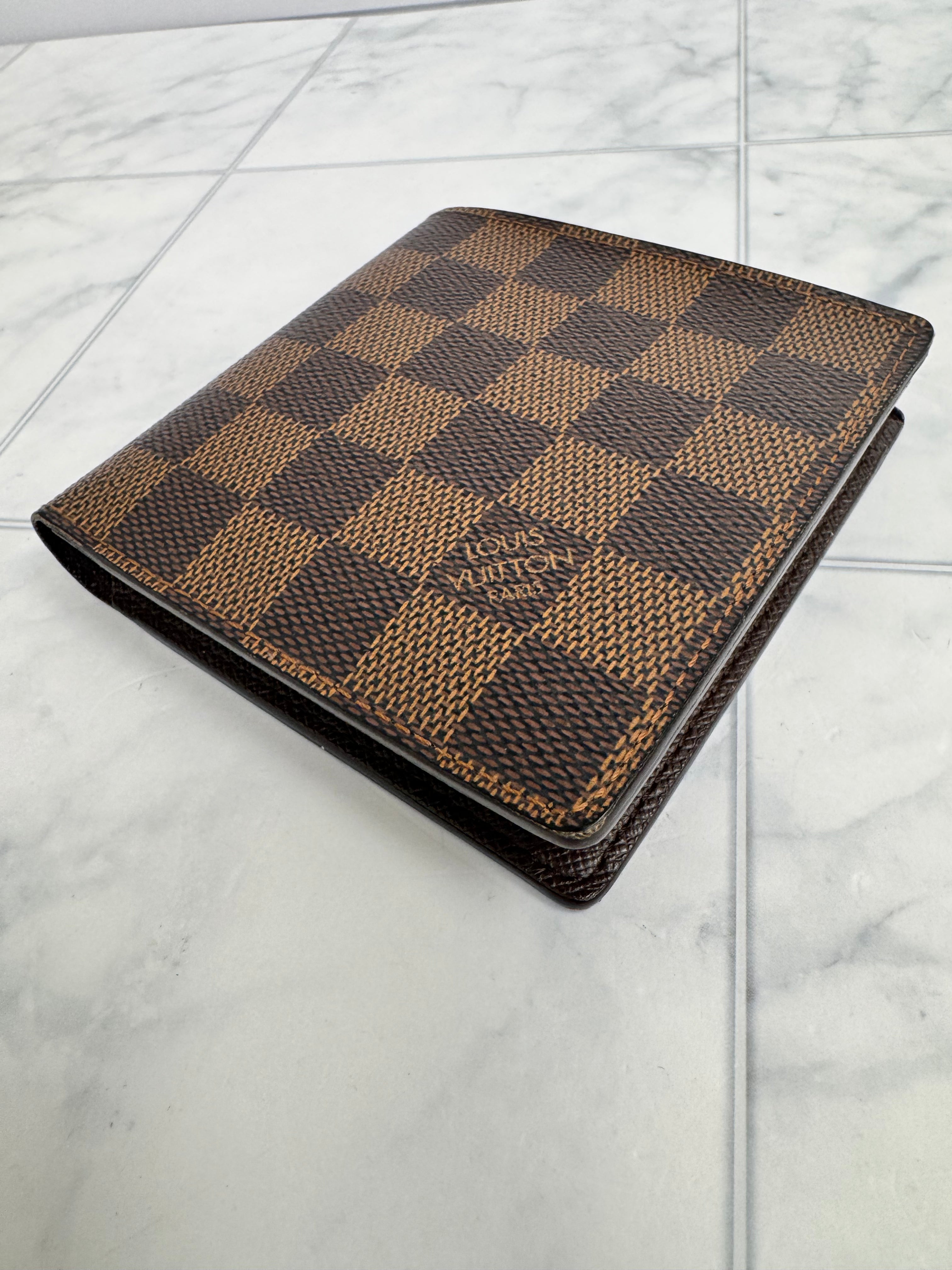 Louis Vuitton Damier Ebene Bifold Compact Wallet