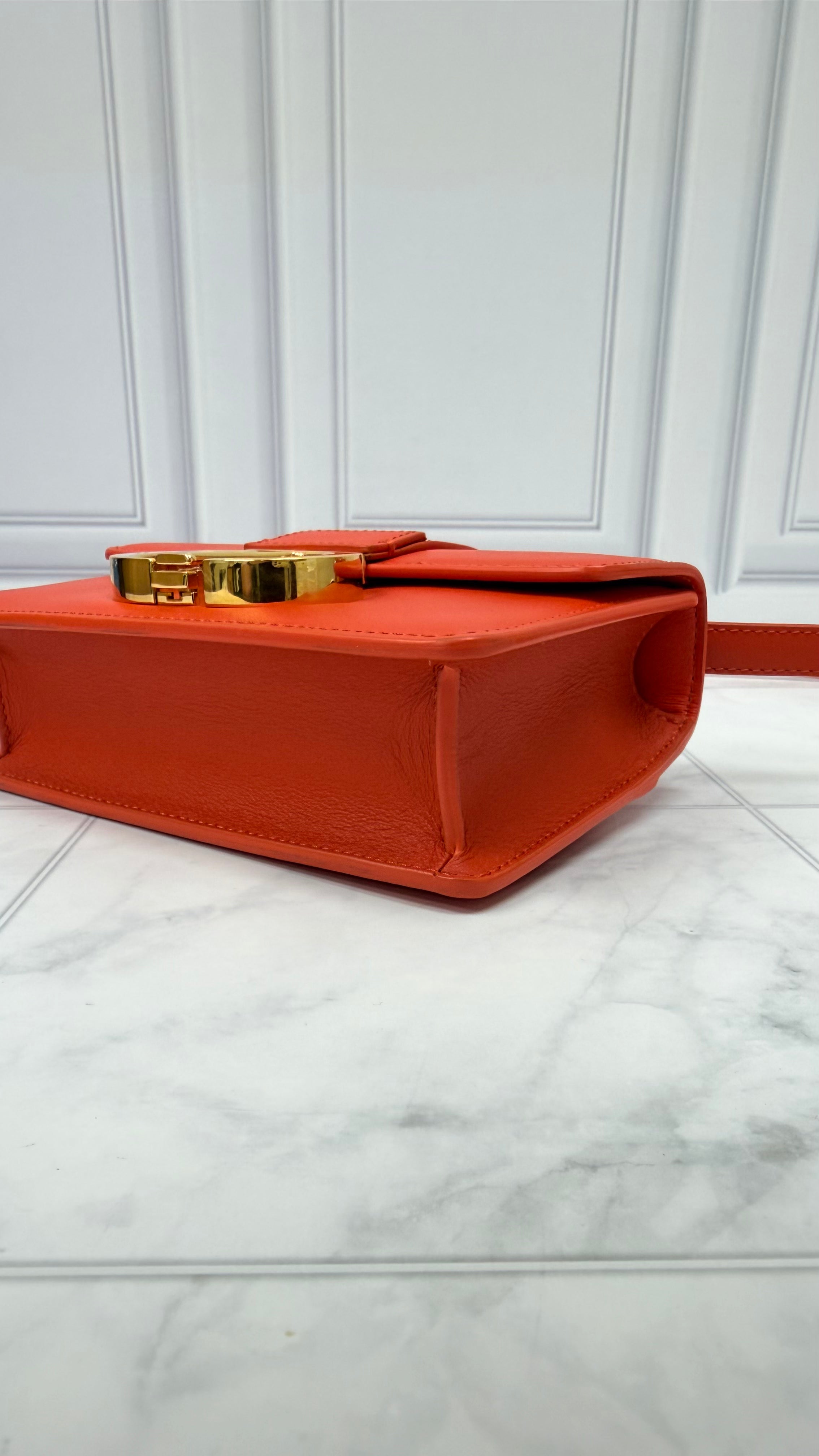 *DONS DROP* Christian Dior Orange Leather Micro Montaigne