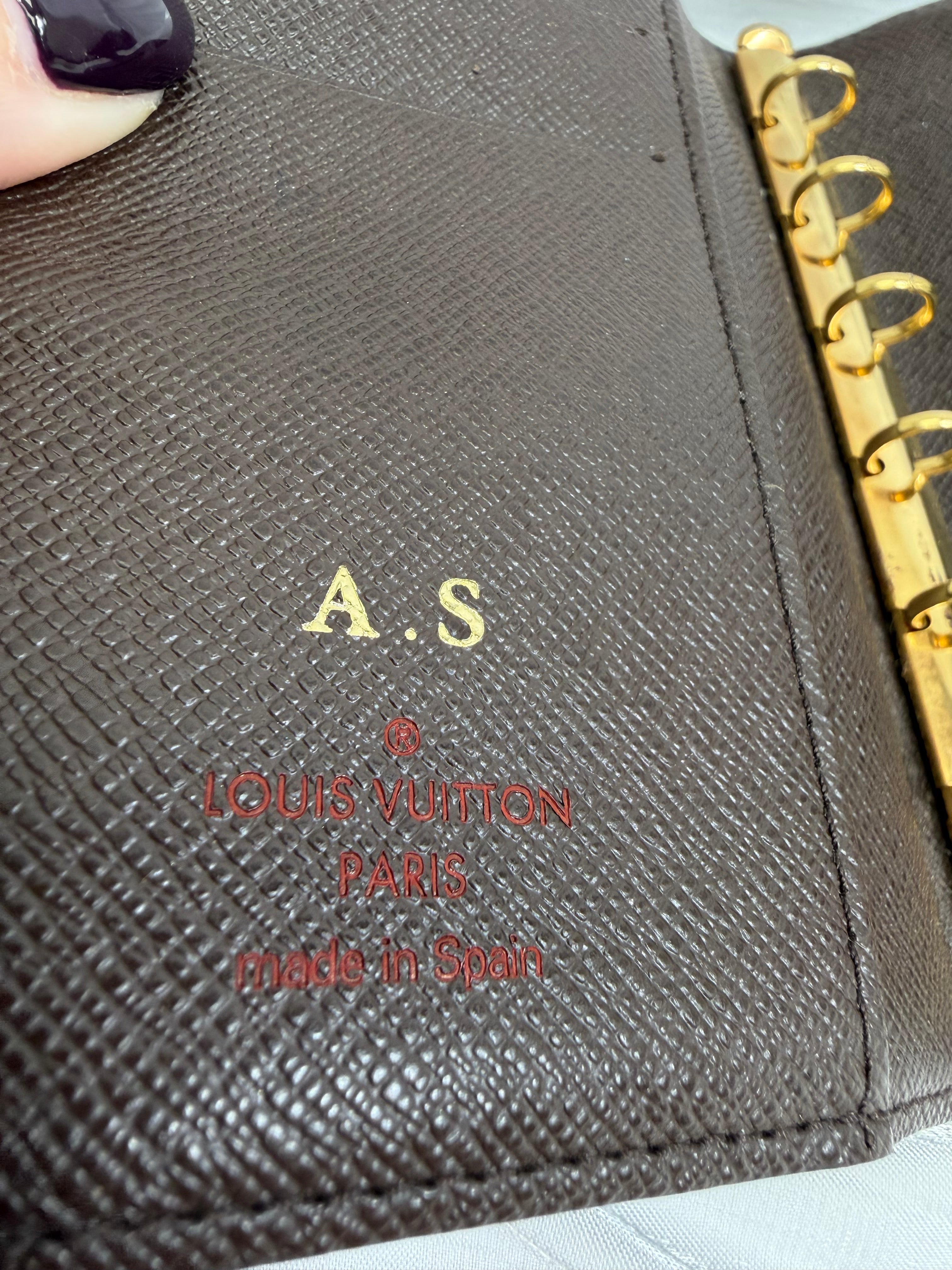 Louis Vuitton Damier Ebene Passport Agenda PM