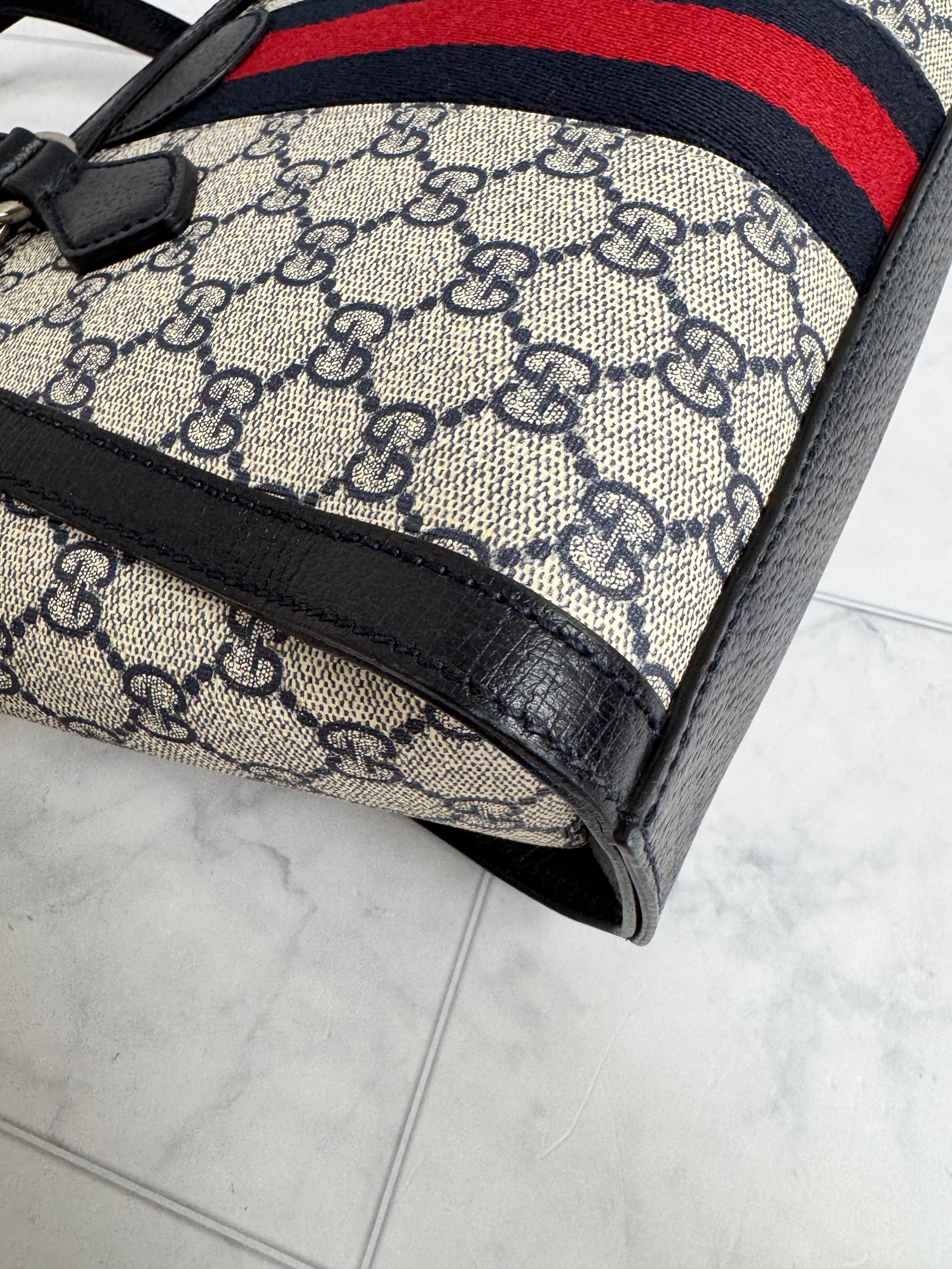 *DONS DROP* Gucci Blue Supreme Canvas & Ophidia Tote Bag