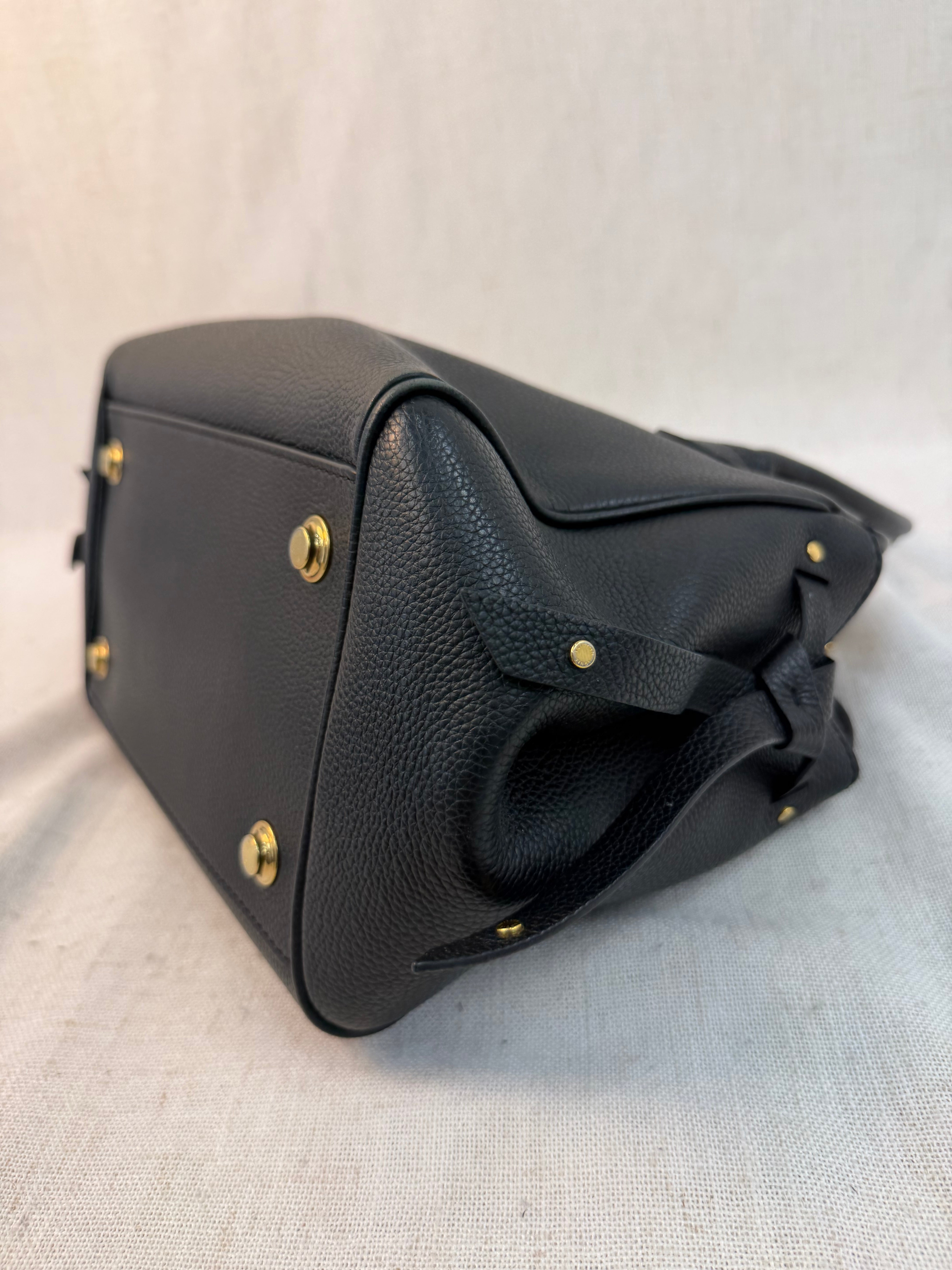 Louis Vuitton Black Leather Milla PM Bag