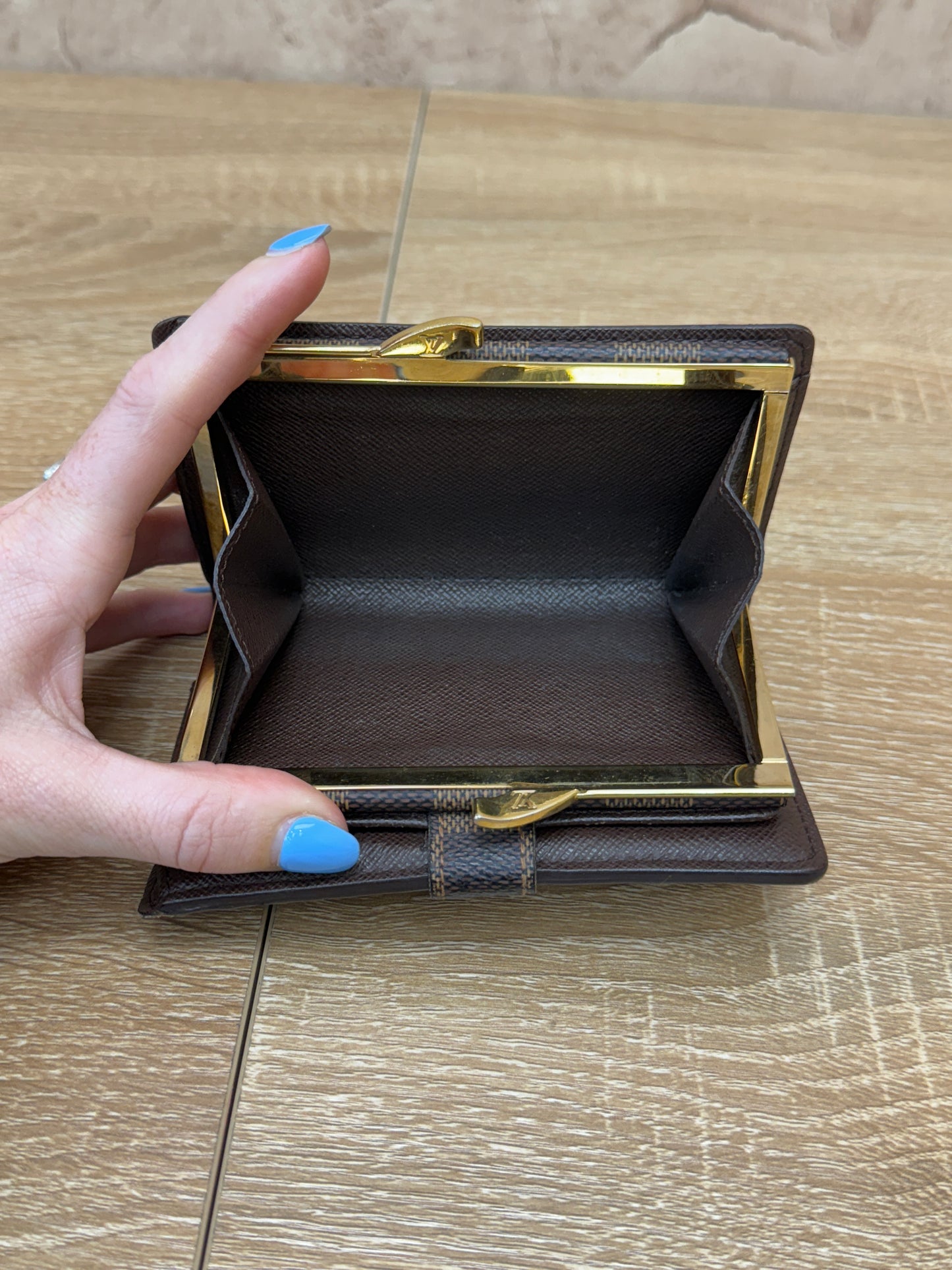 Louis Vuitton Damier Ebene French Wallet