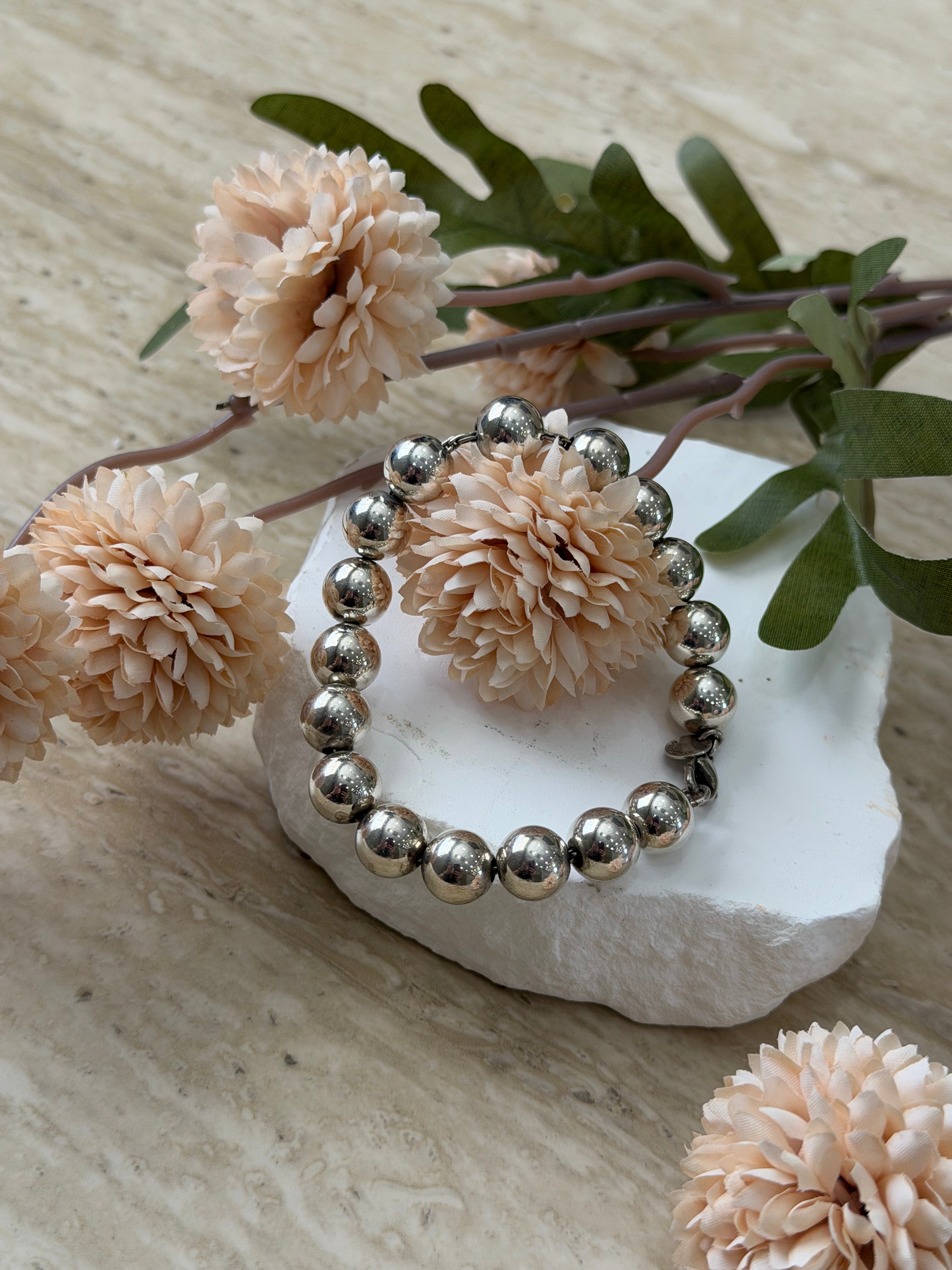 Tiffany & Co. Sterling Silver Hardwear Ball Bracelet