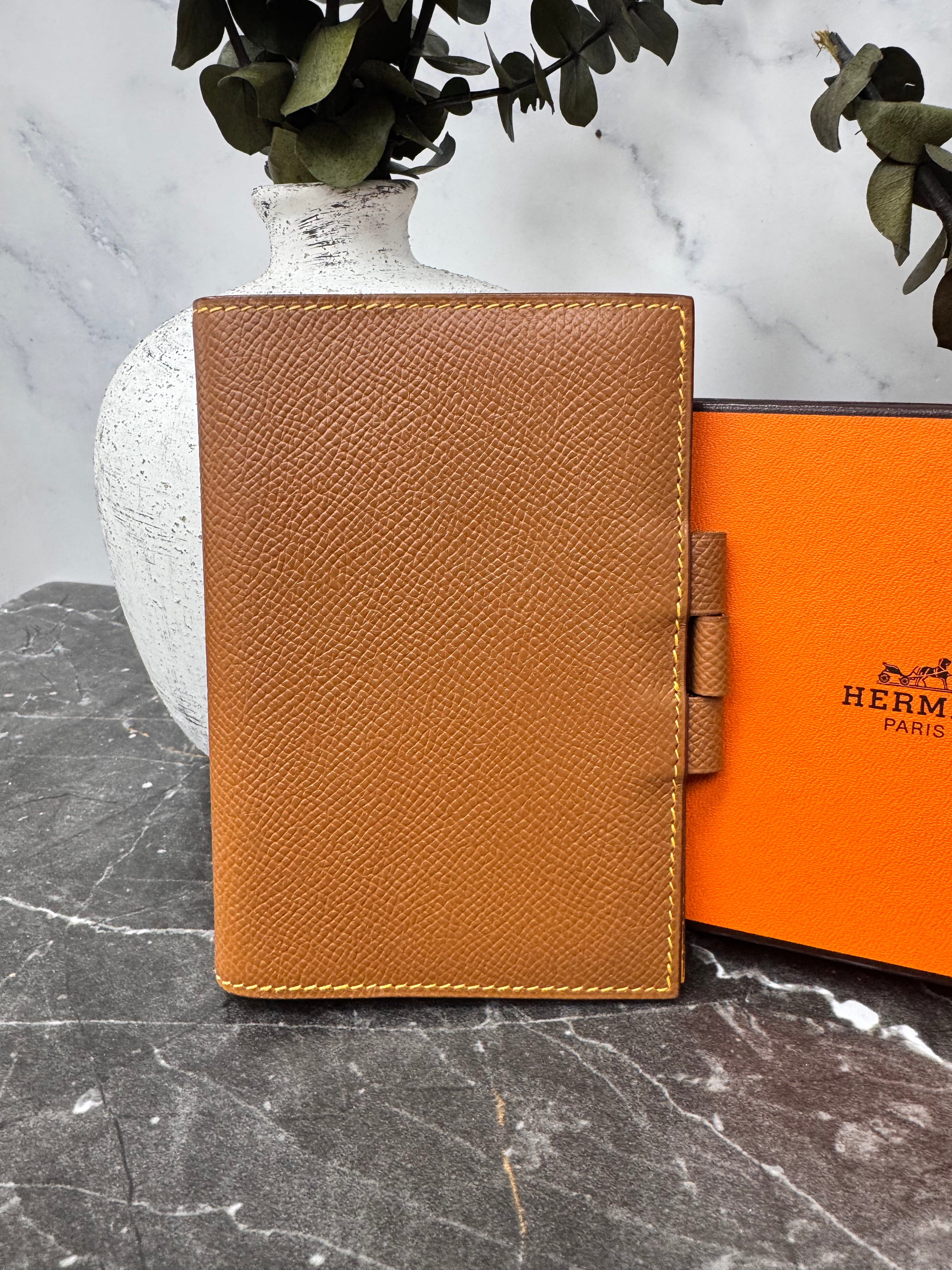 Hermes Brown Grained Leather Agenda Cover