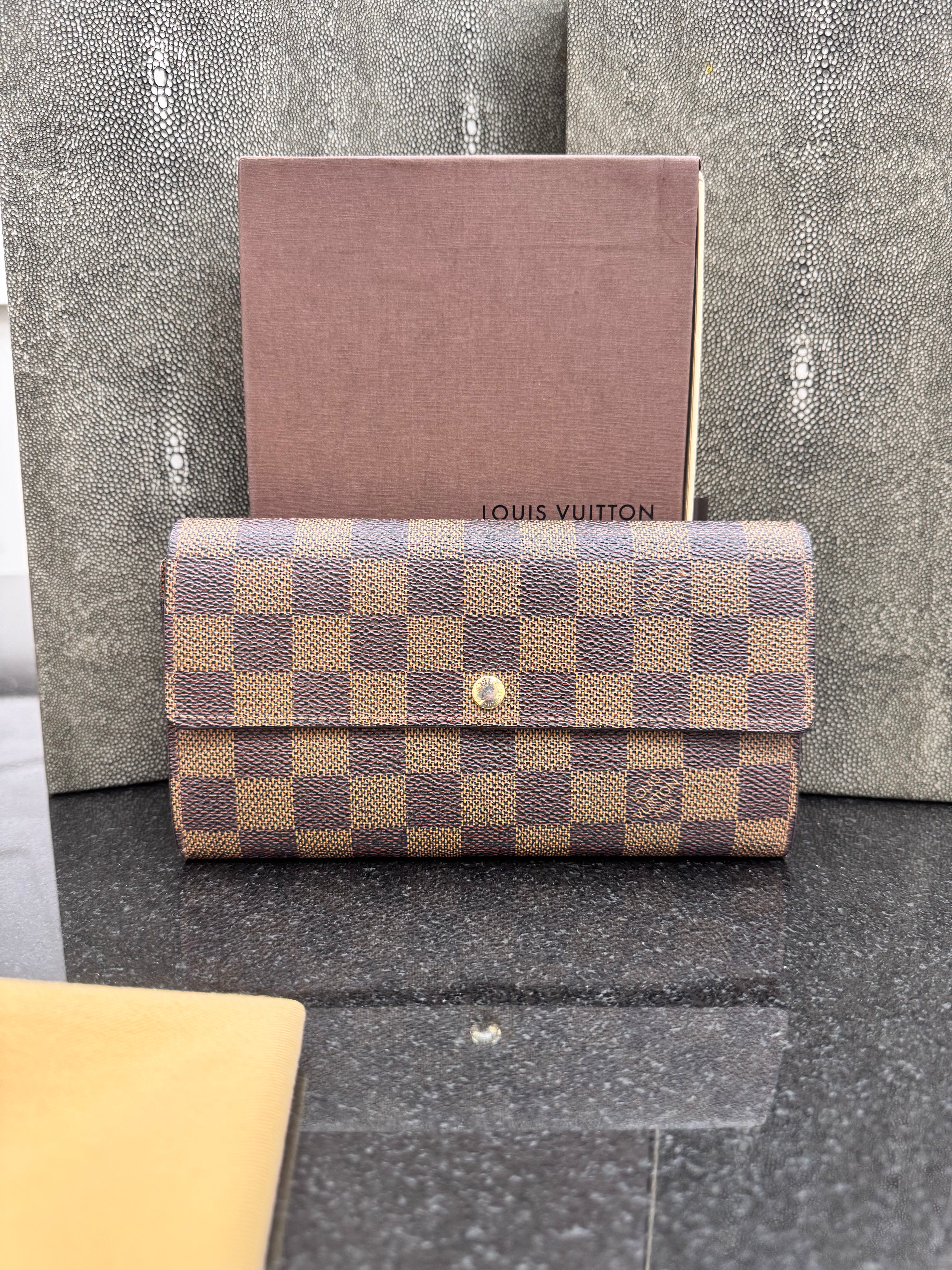 Louis Vuitton Damier Ebene Sarah Wallet