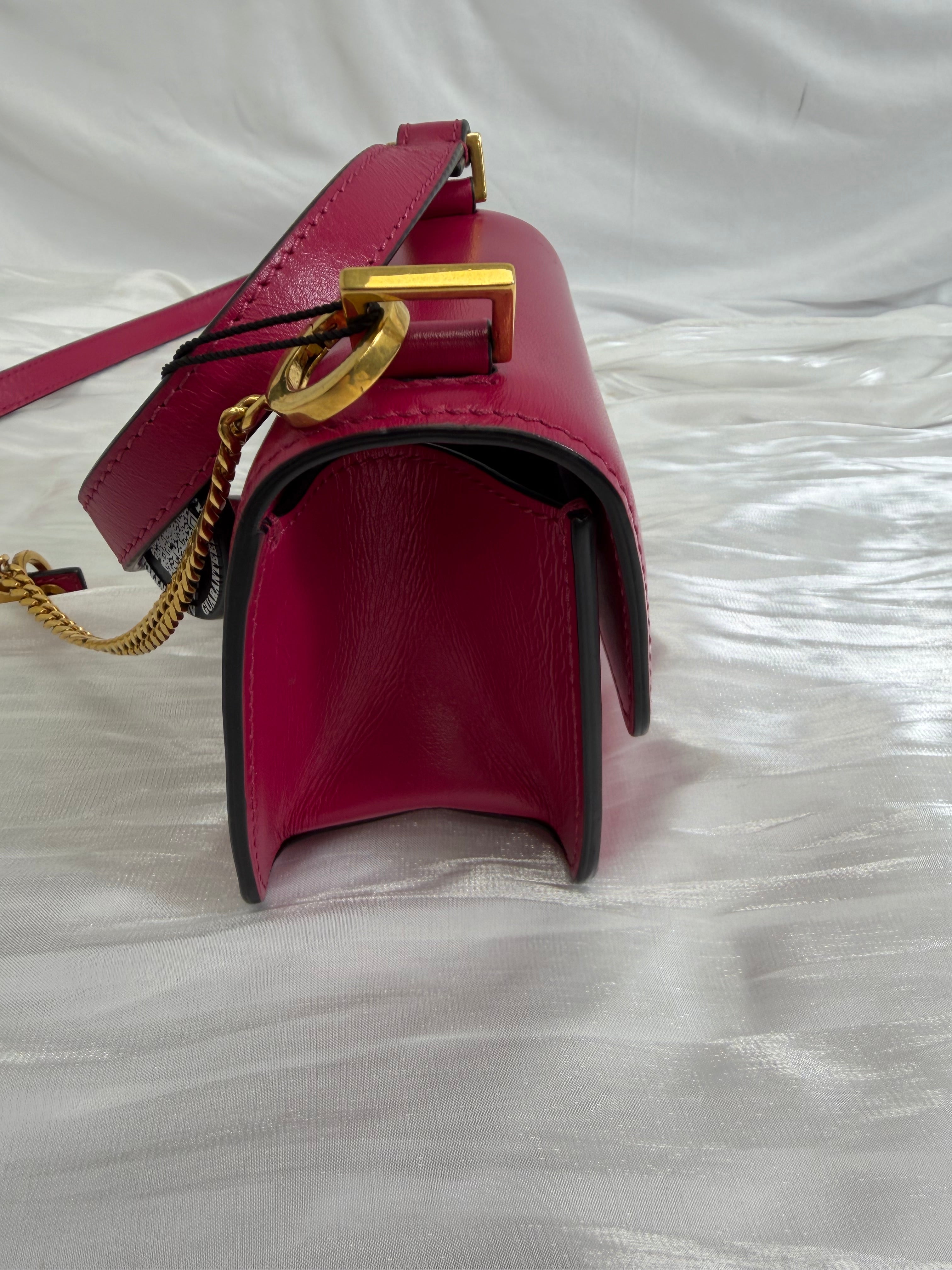 Valentino Garavani Fuchsia Leather VSling Crossbody