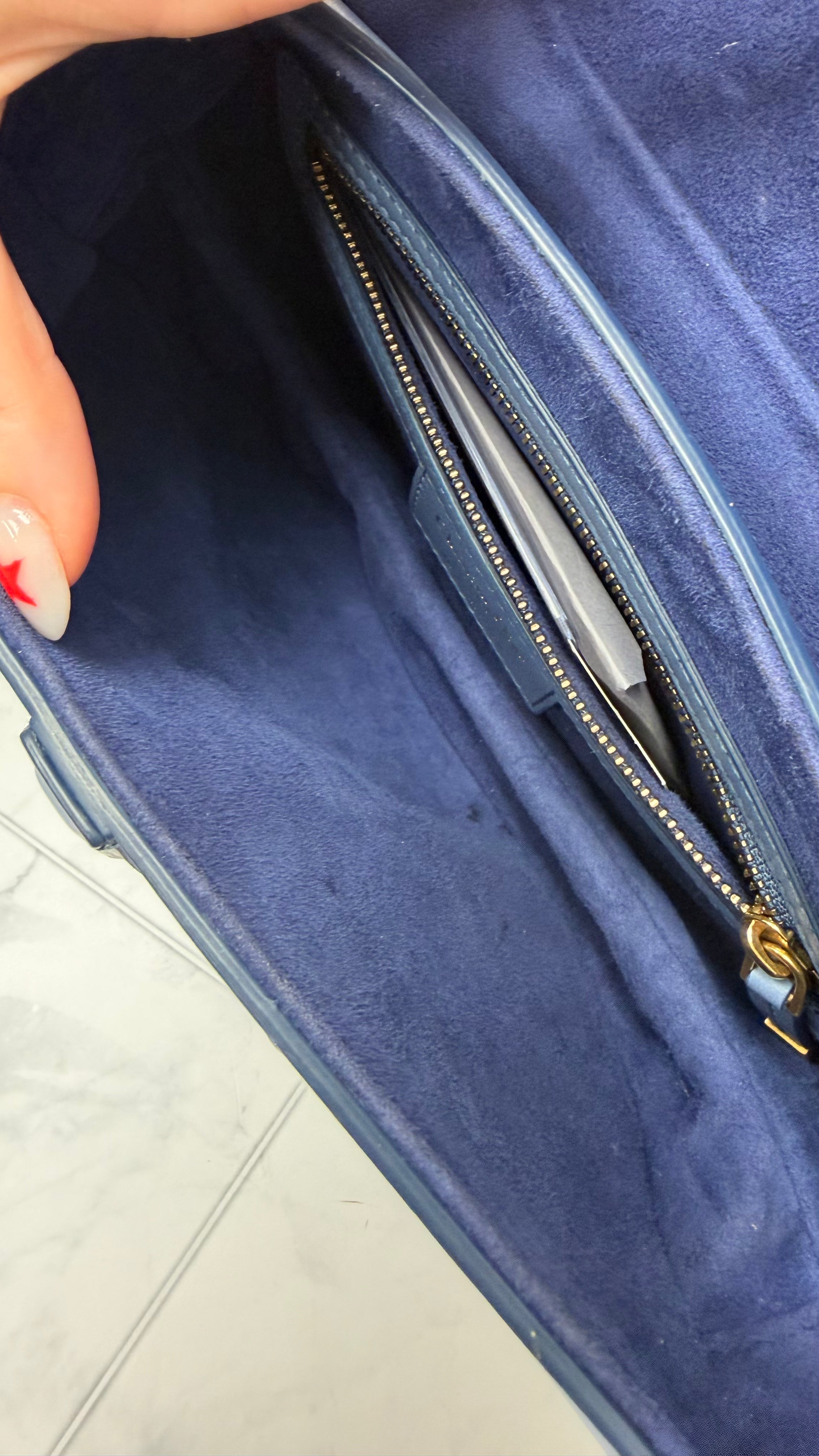 *DONS DROP* Christian Dior Blue Ombre Leather Classic Saddle Bag