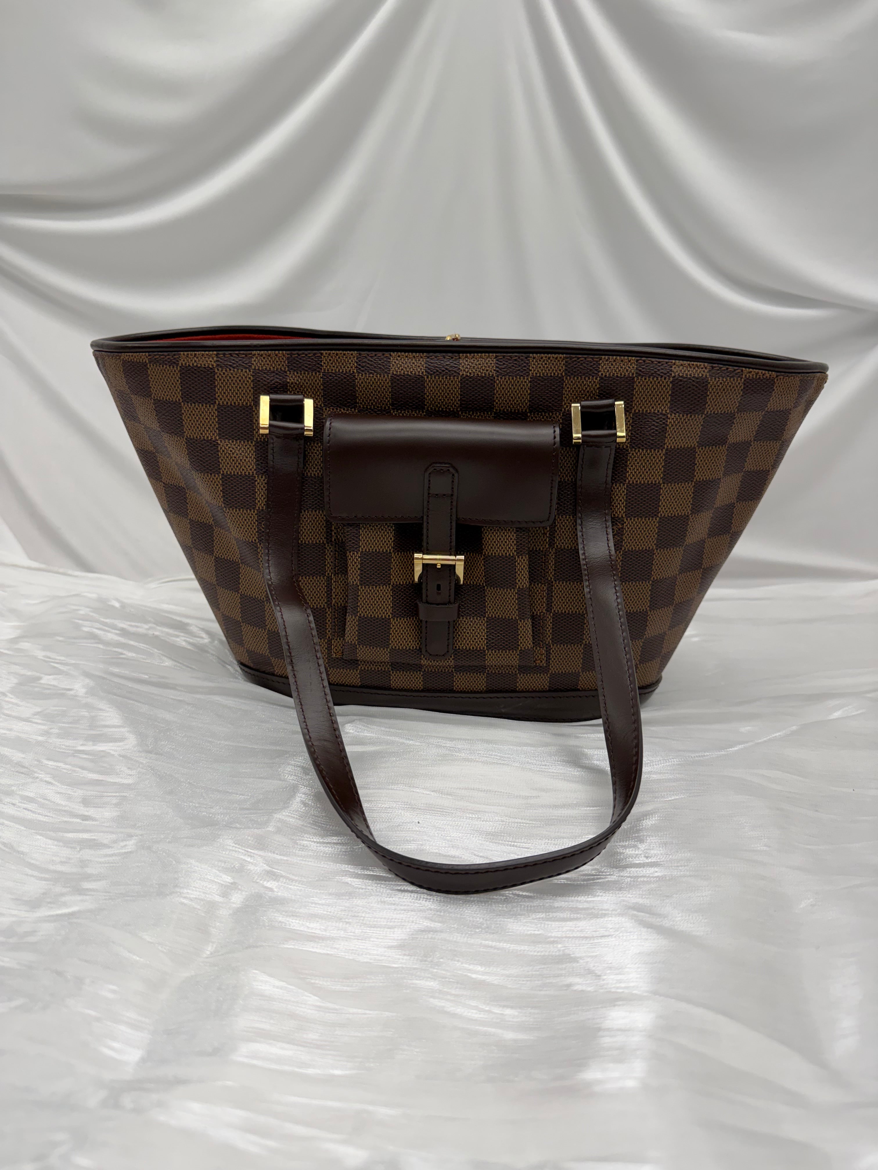 Louis Vuitton Damier Ebene Manosque PM Shoulder Bag