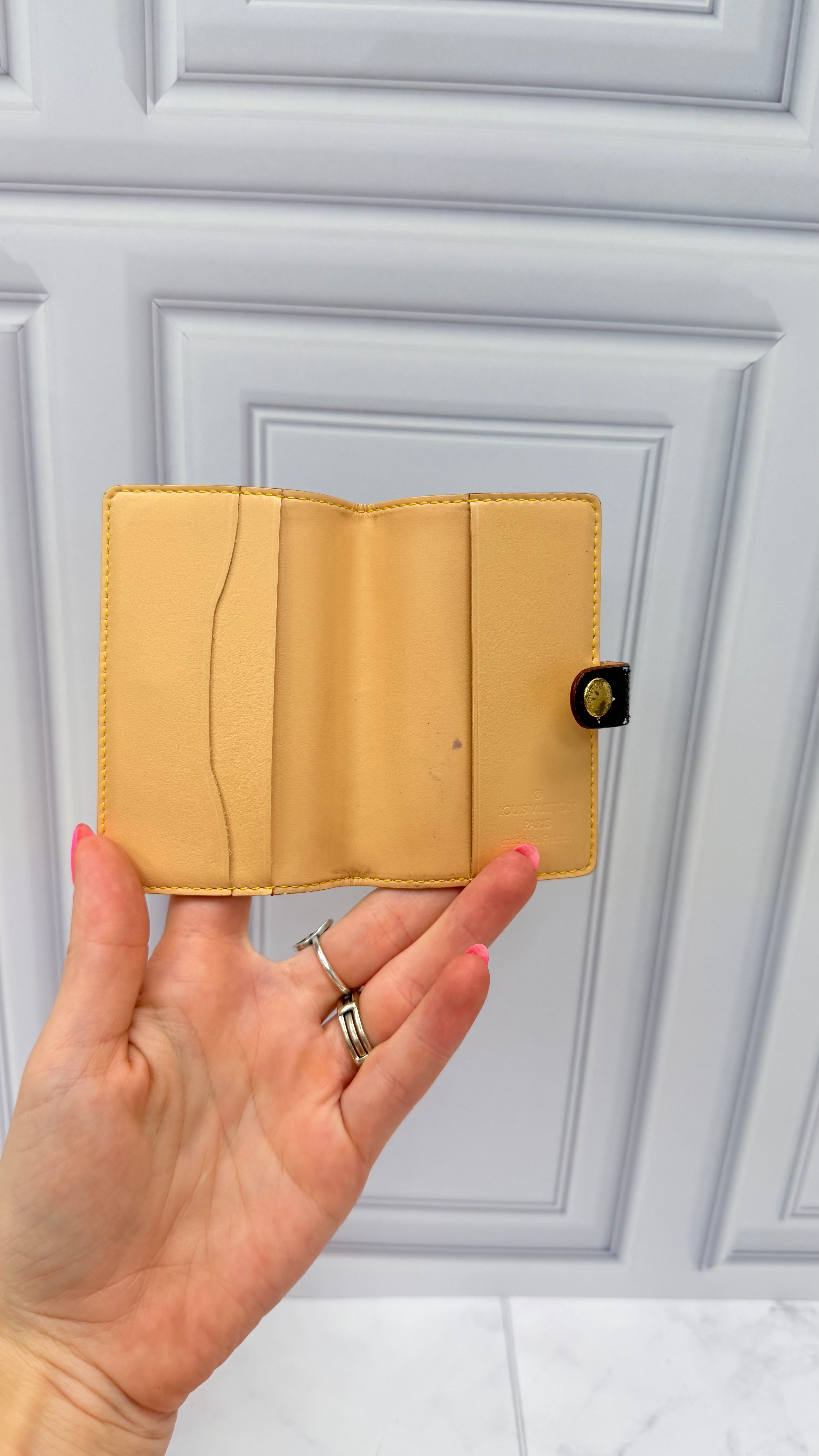 Louis Vuitton Black Multicolor Monogram Mini Agenda Card Case