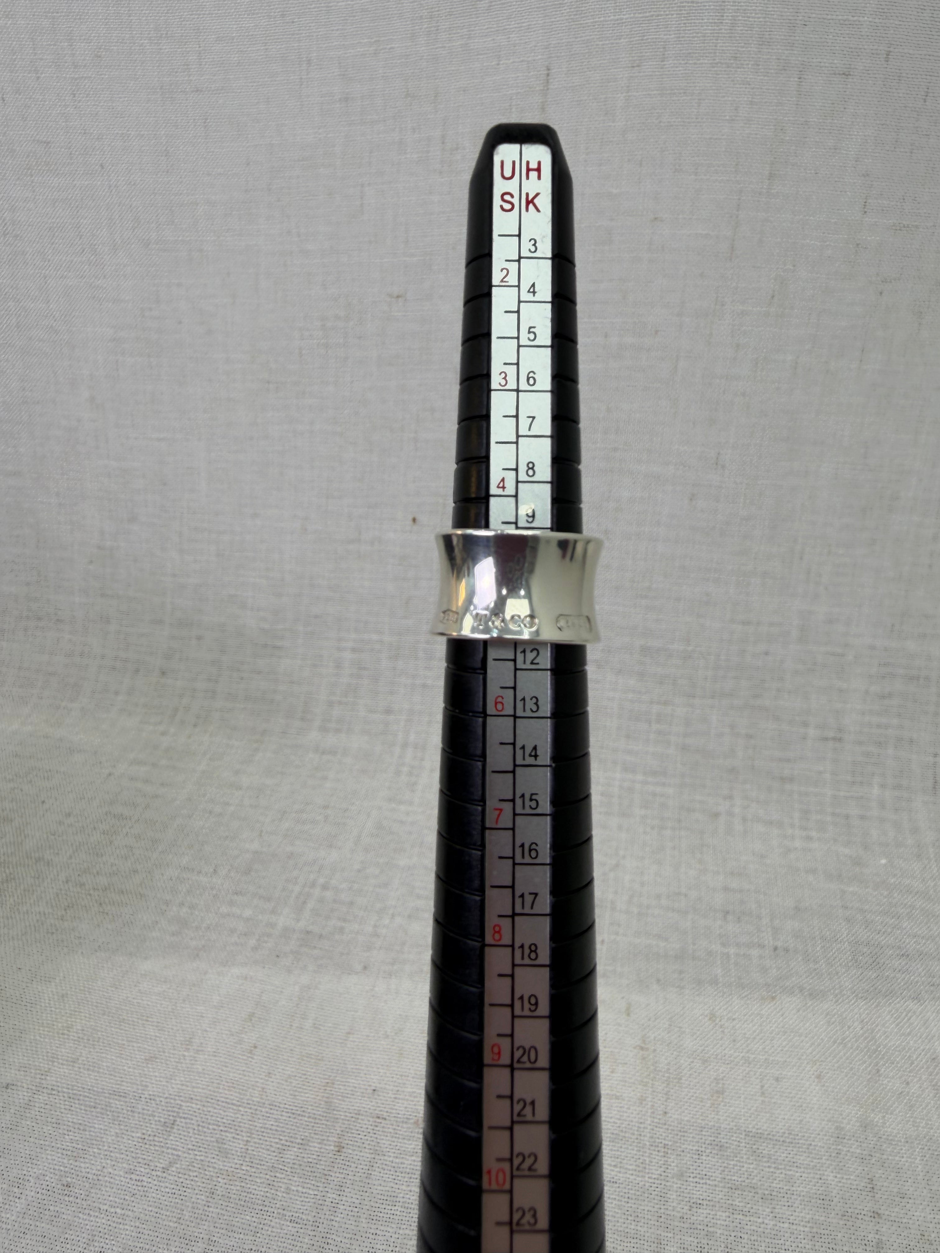 Tiffany & Co. Sterling Silver 1837 Wide Ring Size 5