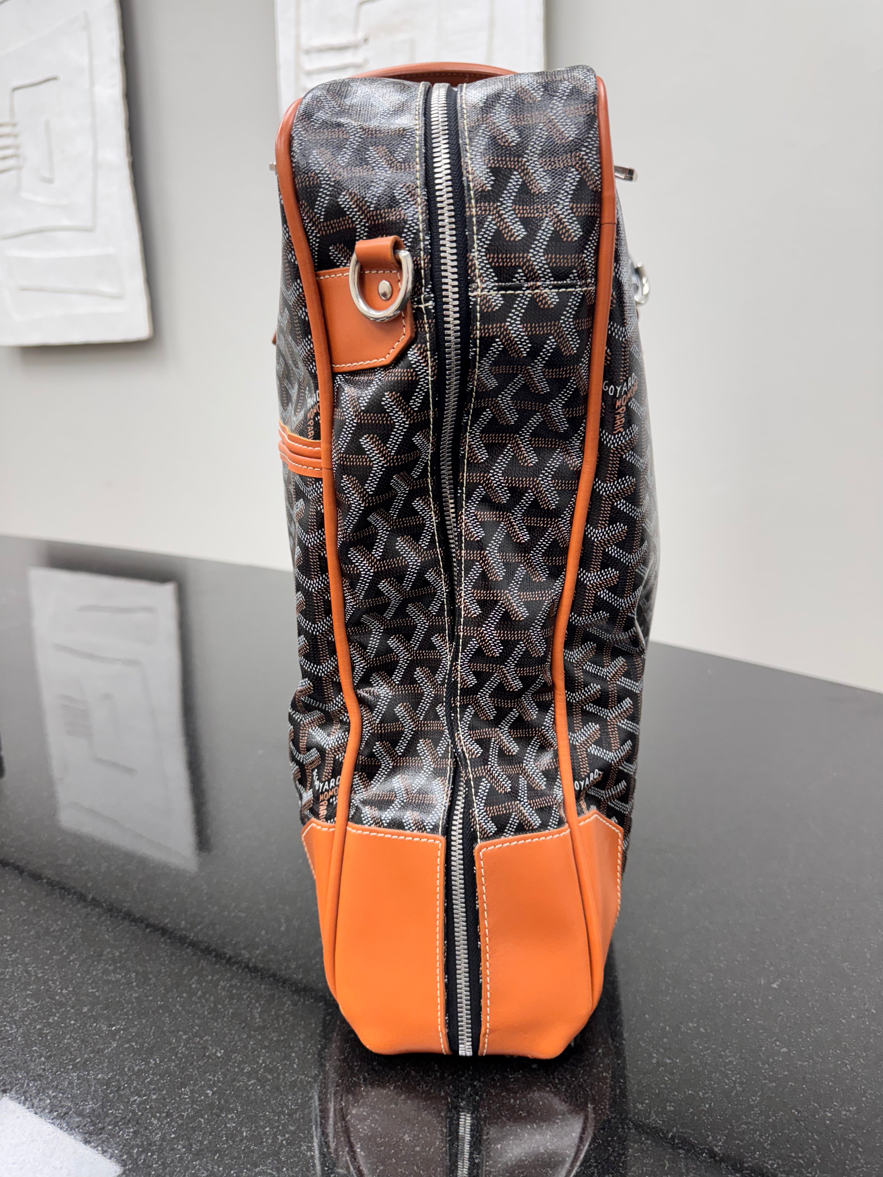 Goyard Black Goyardine Coated Canvas Porte Habit Garment Bag