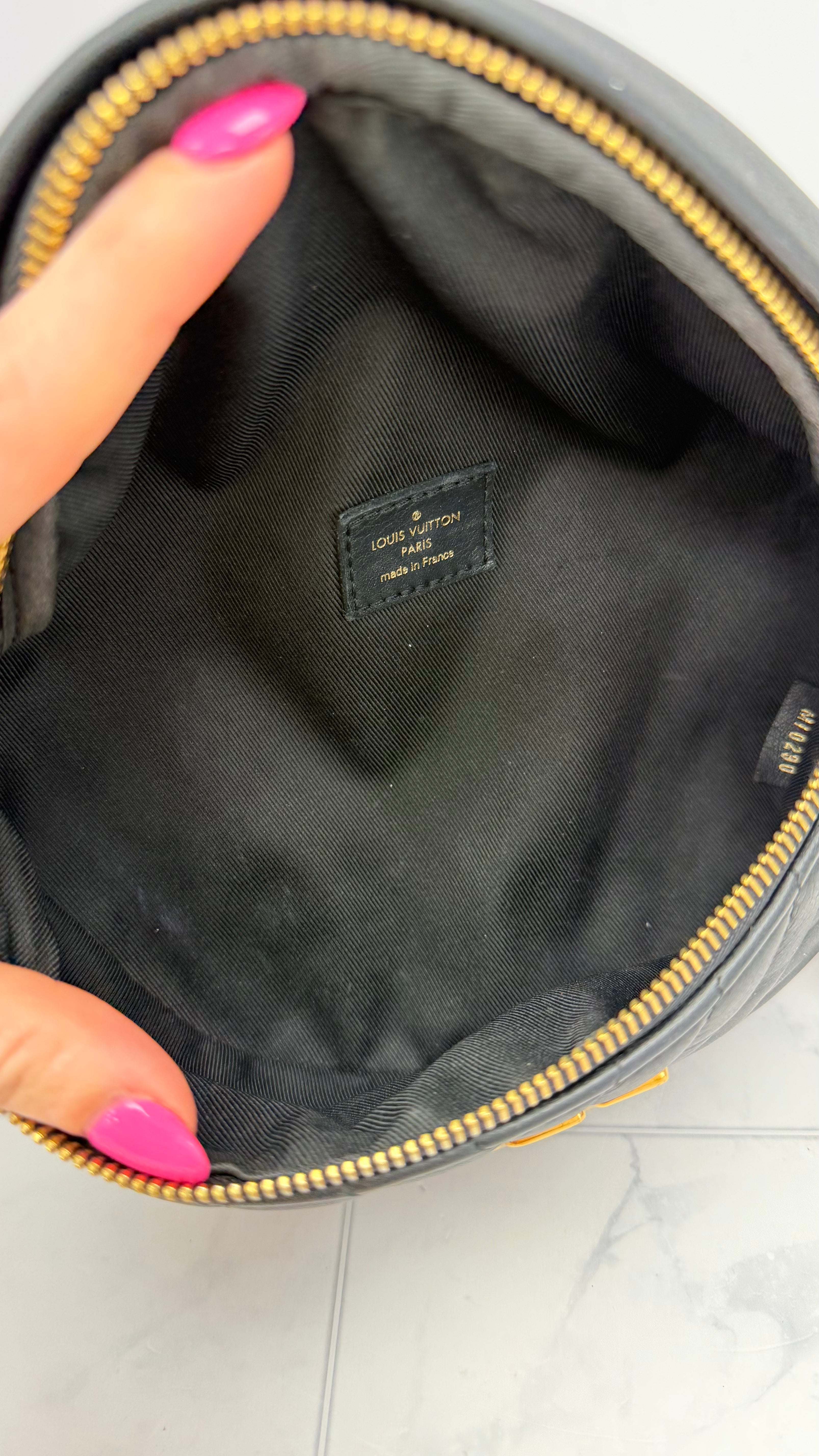 Louis Vuitton Black Quilted New Wave Bum Bag