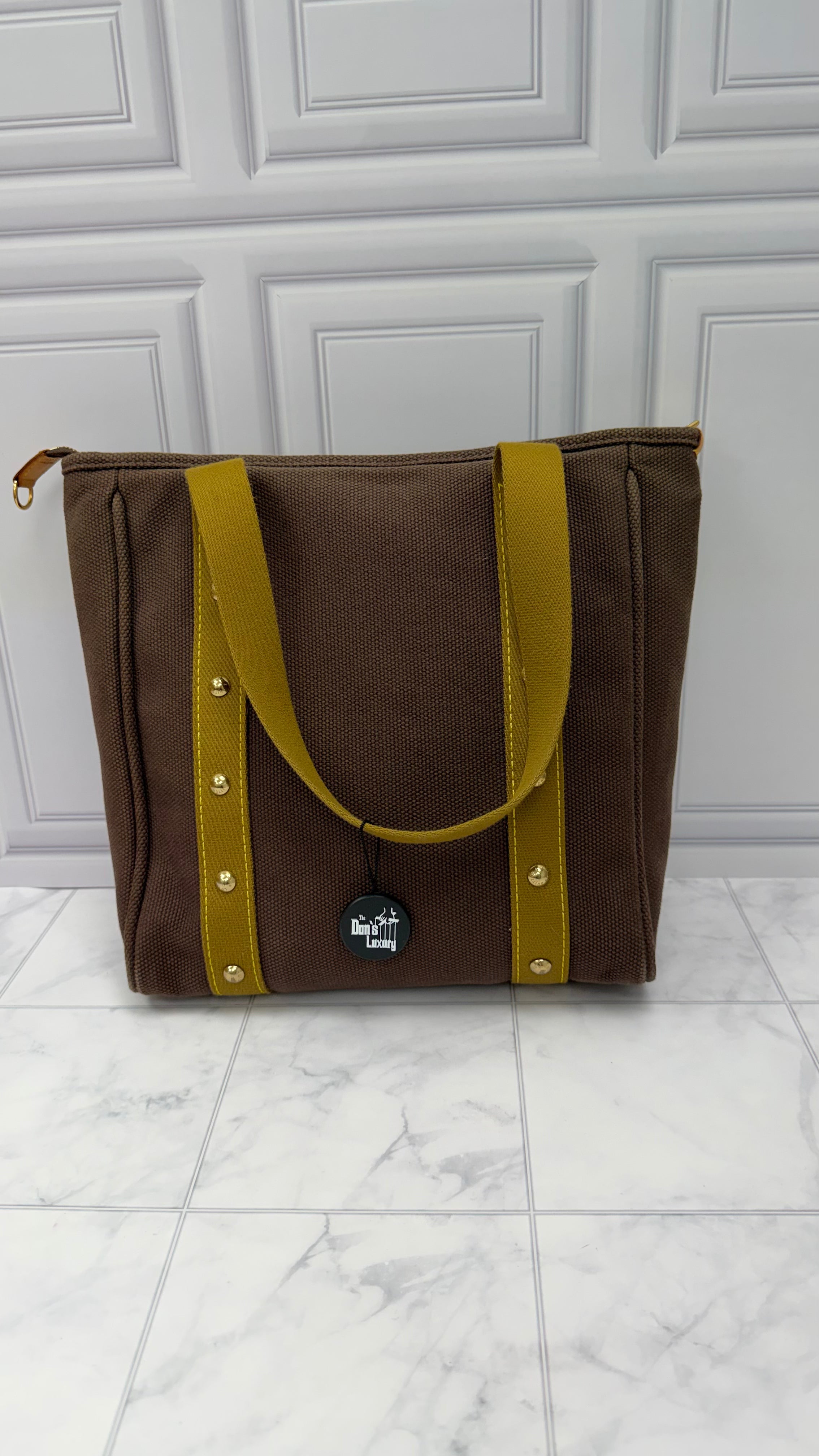 *DONS DROP* Louis Vuitton Brown Canvas Antigua Cabas MM Tote Bag