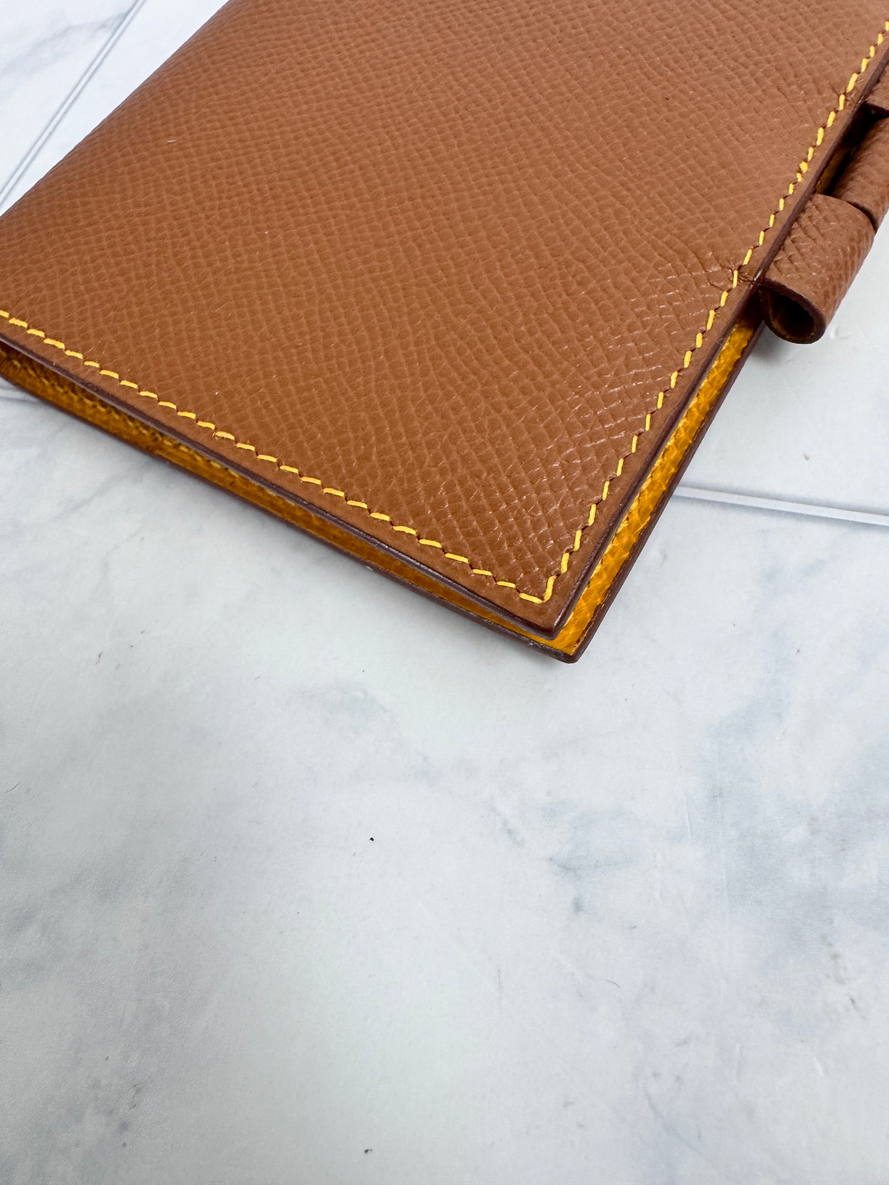 Hermes Brown Grained Leather Agenda Cover