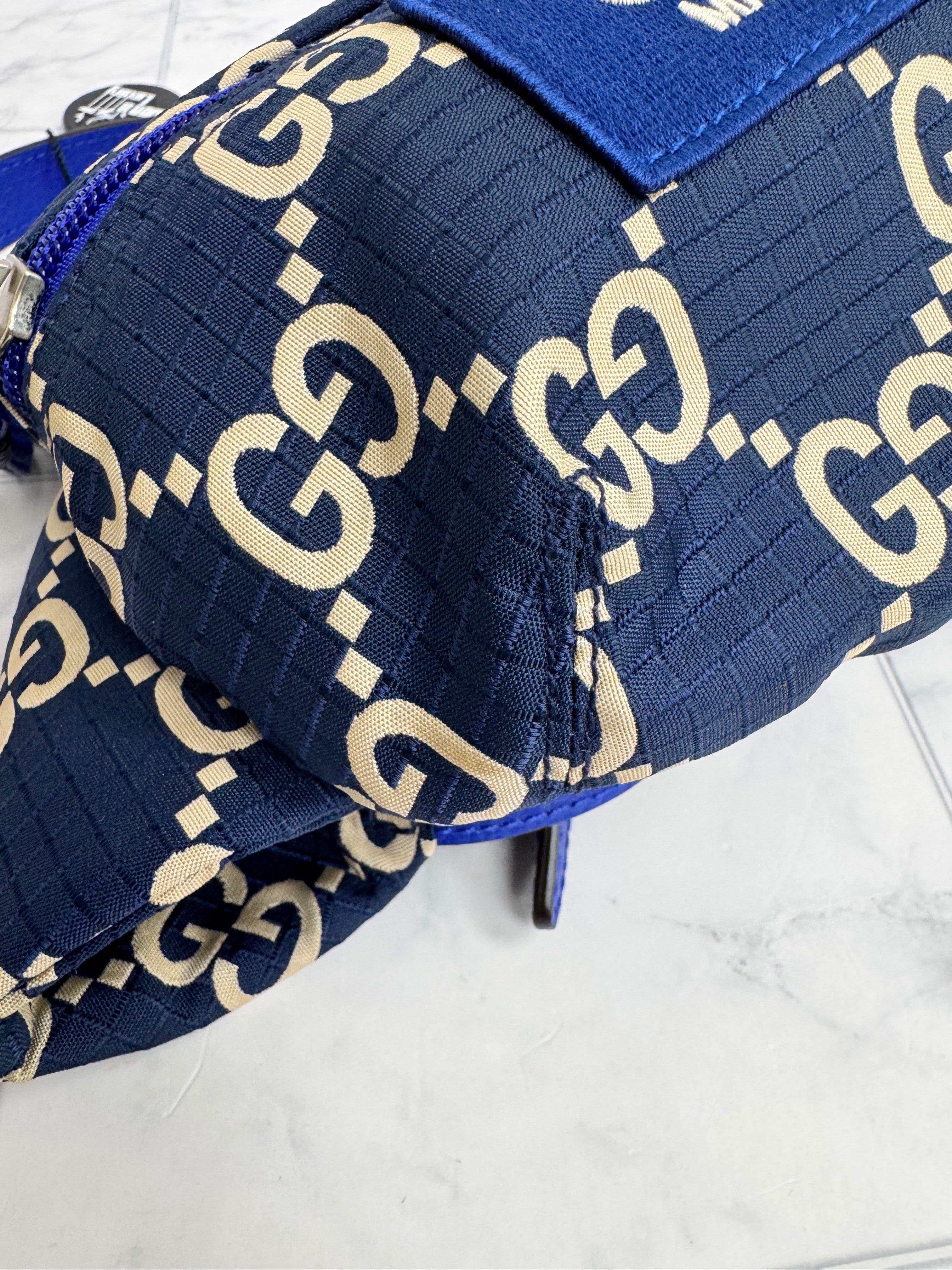 *DONS DROP* Gucci Blue GG Canvas Ripstop Belt bag
