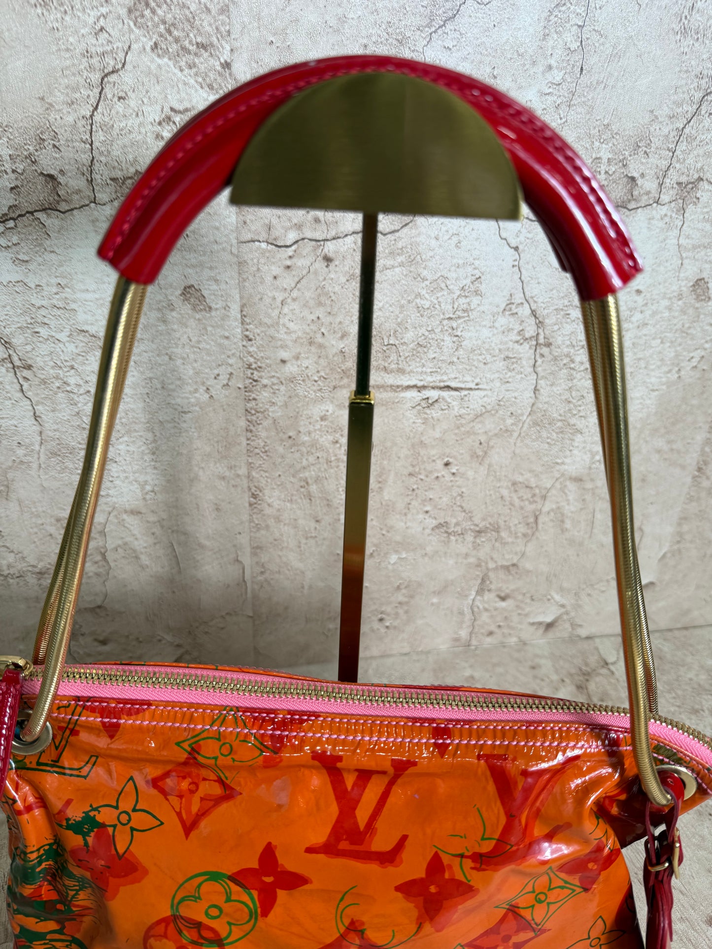 Louis Vuitton X Richard Prince Limited Edition Watercolor Patent Shoulder Bag