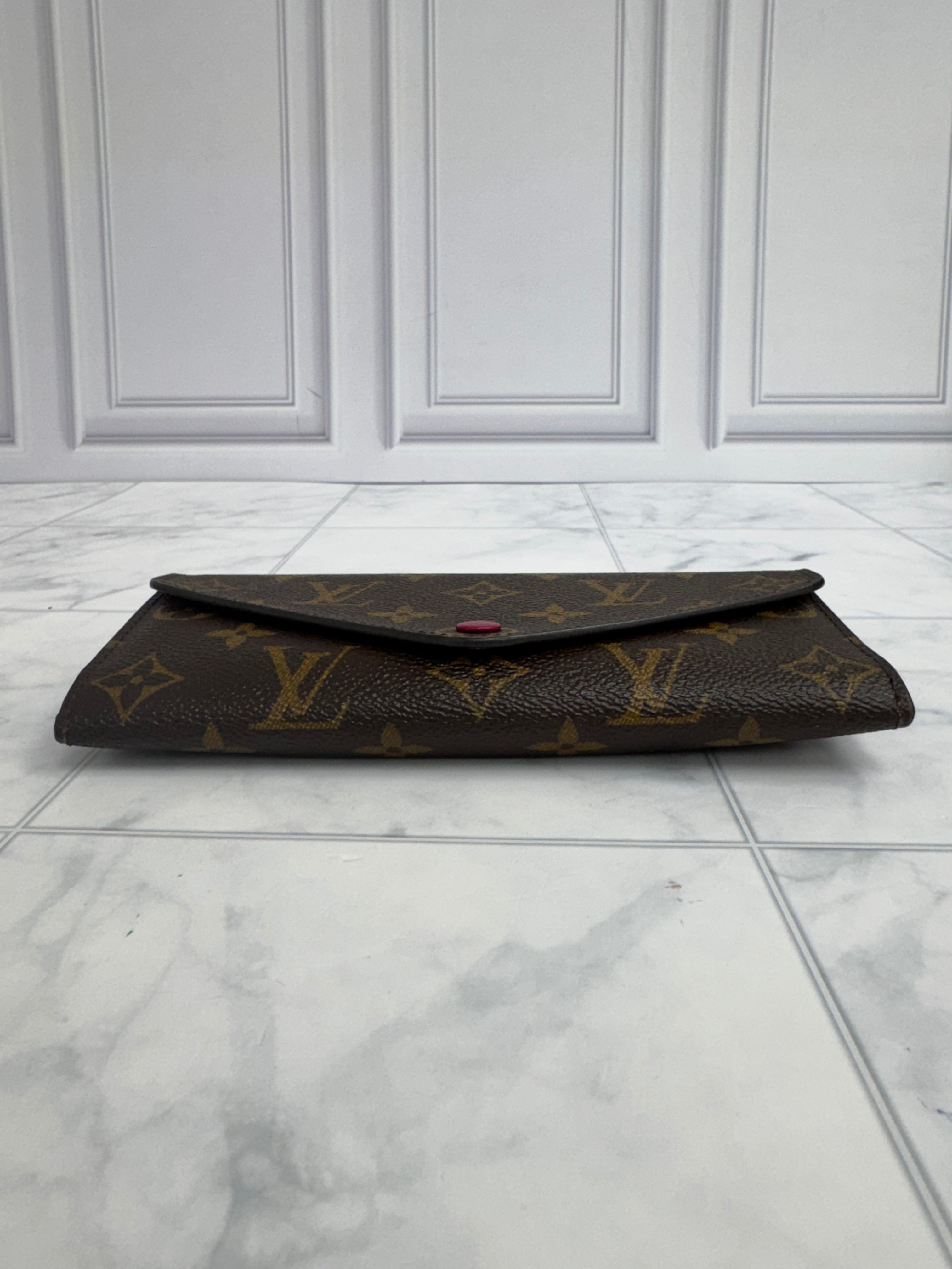 Louis Vuitton Monogram And Fuchsia Josephine Wallet w/ Pouch