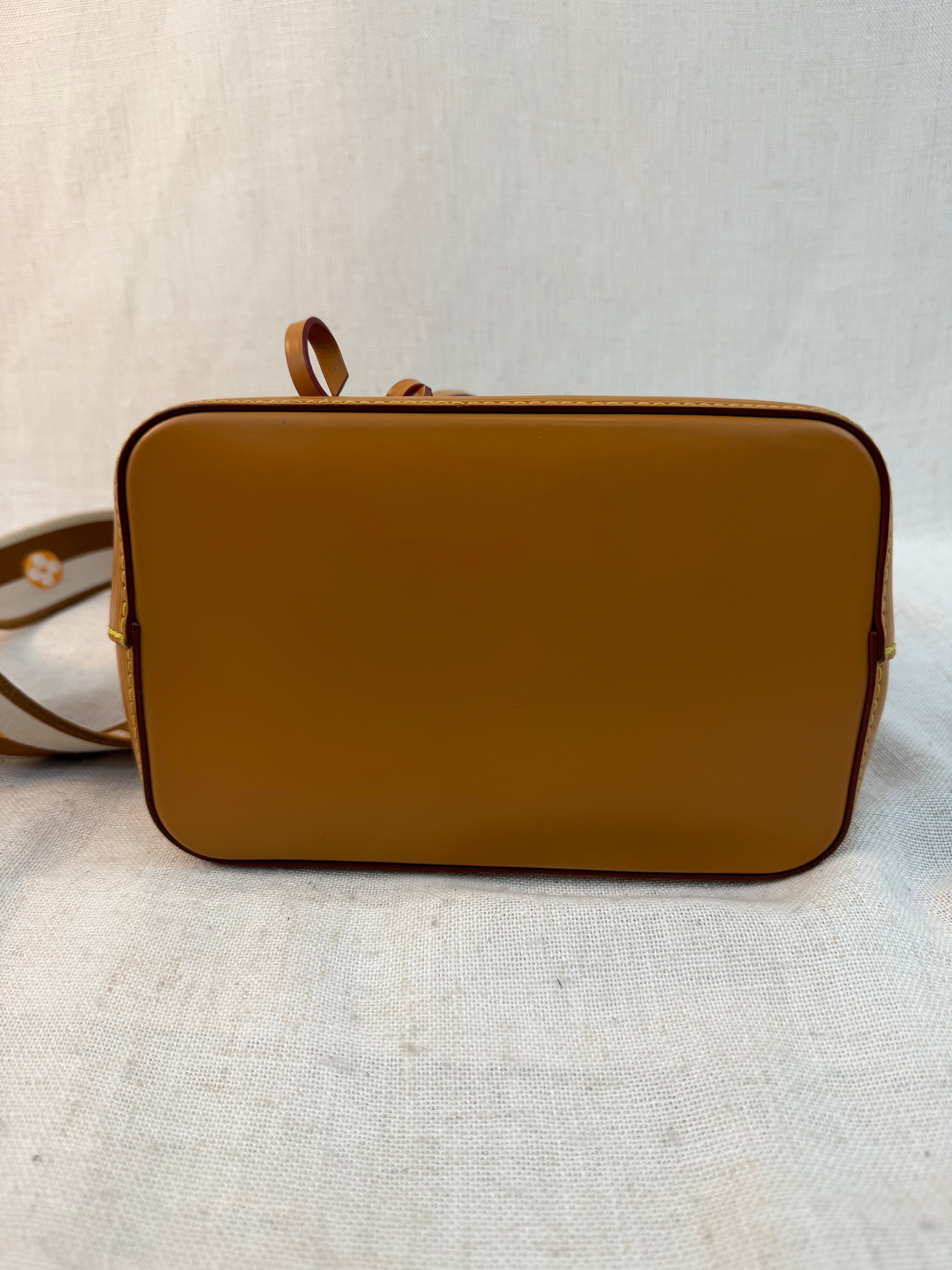 Louis Vuitton Cognac Epi Neo Noe BB Bucket Bag