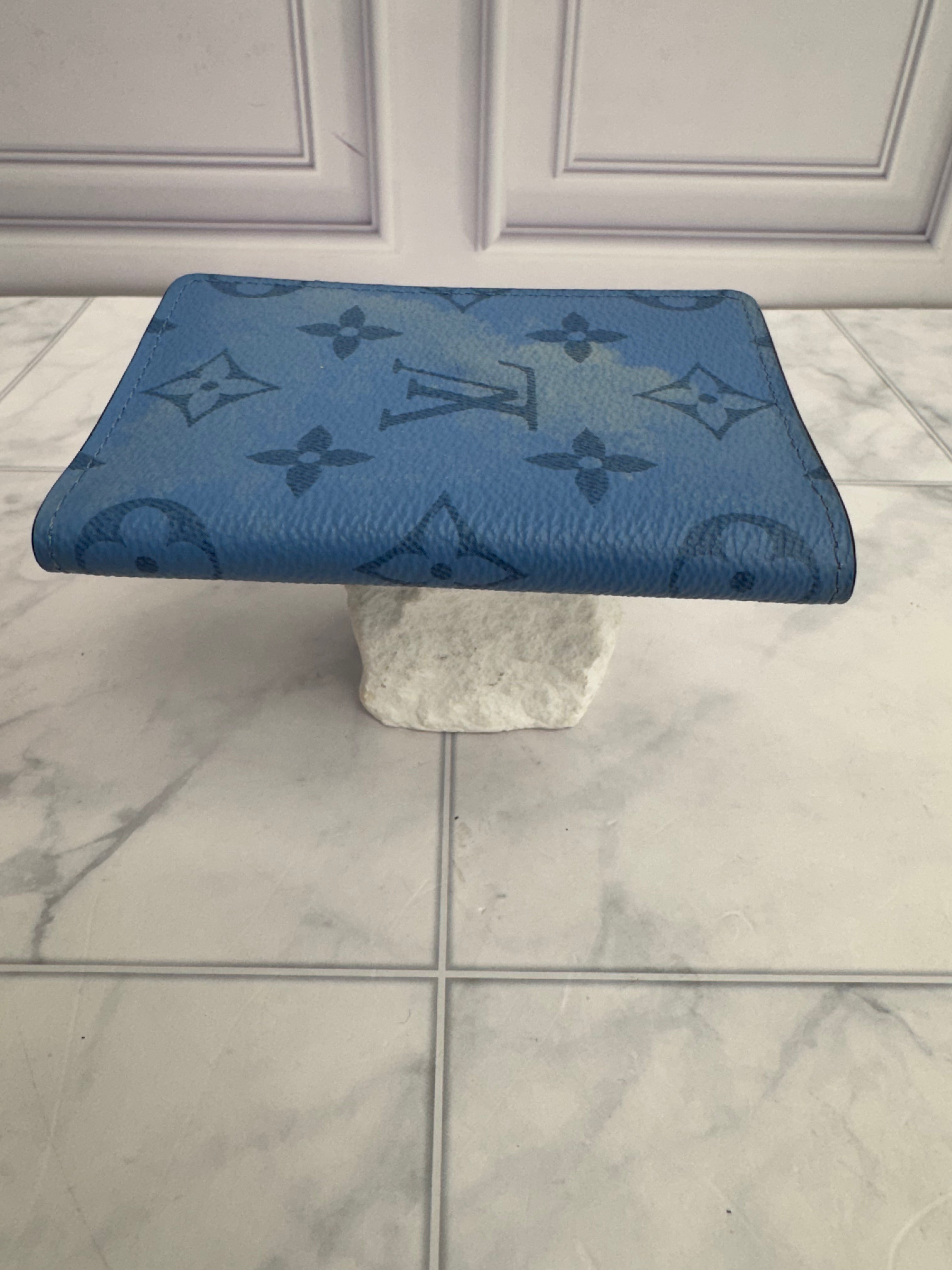 Louis Vuitton Blue Monogram Taigarama Pocket Organizer