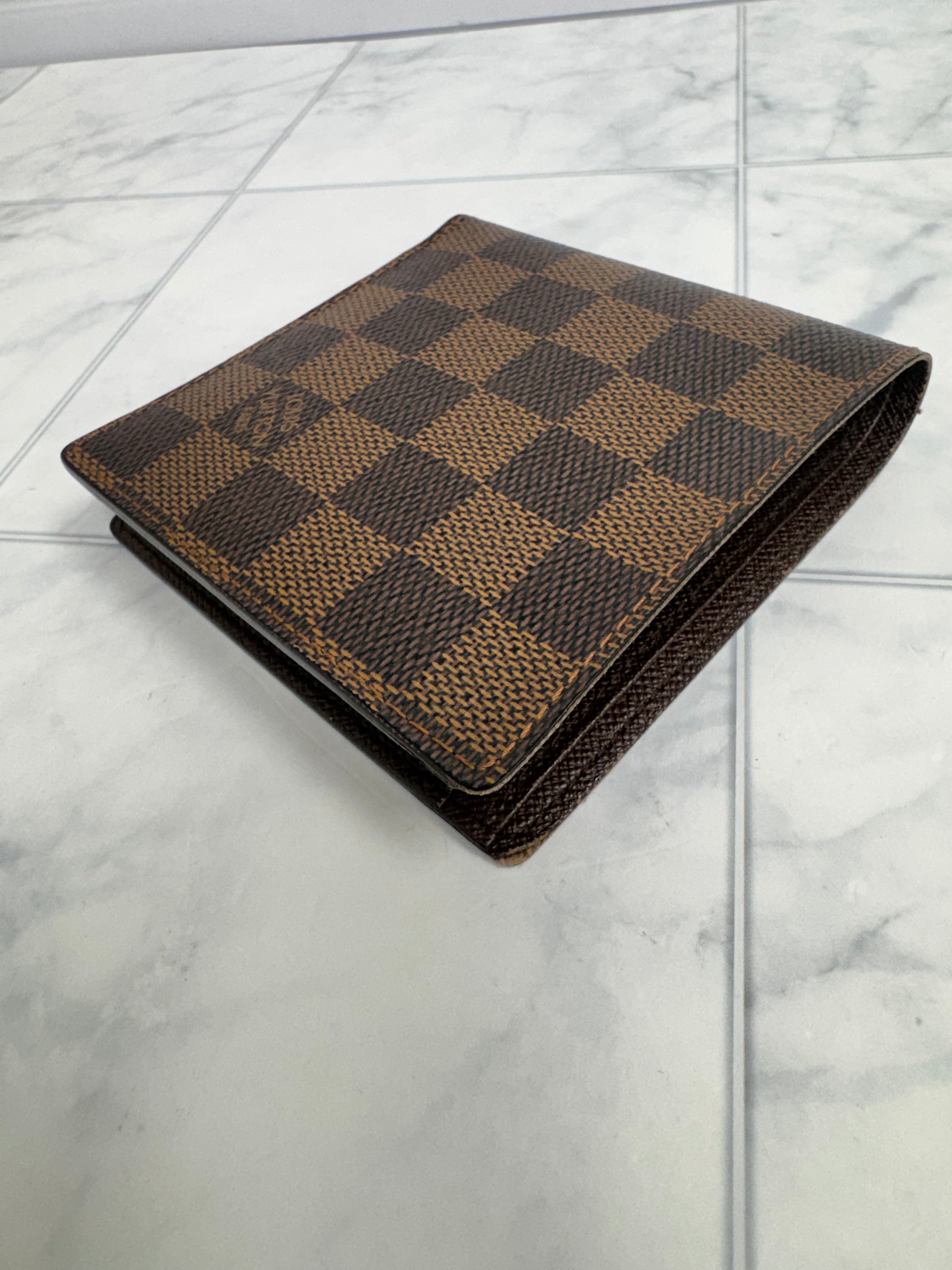 Louis Vuitton Damier Ebene Bifold Compact Wallet