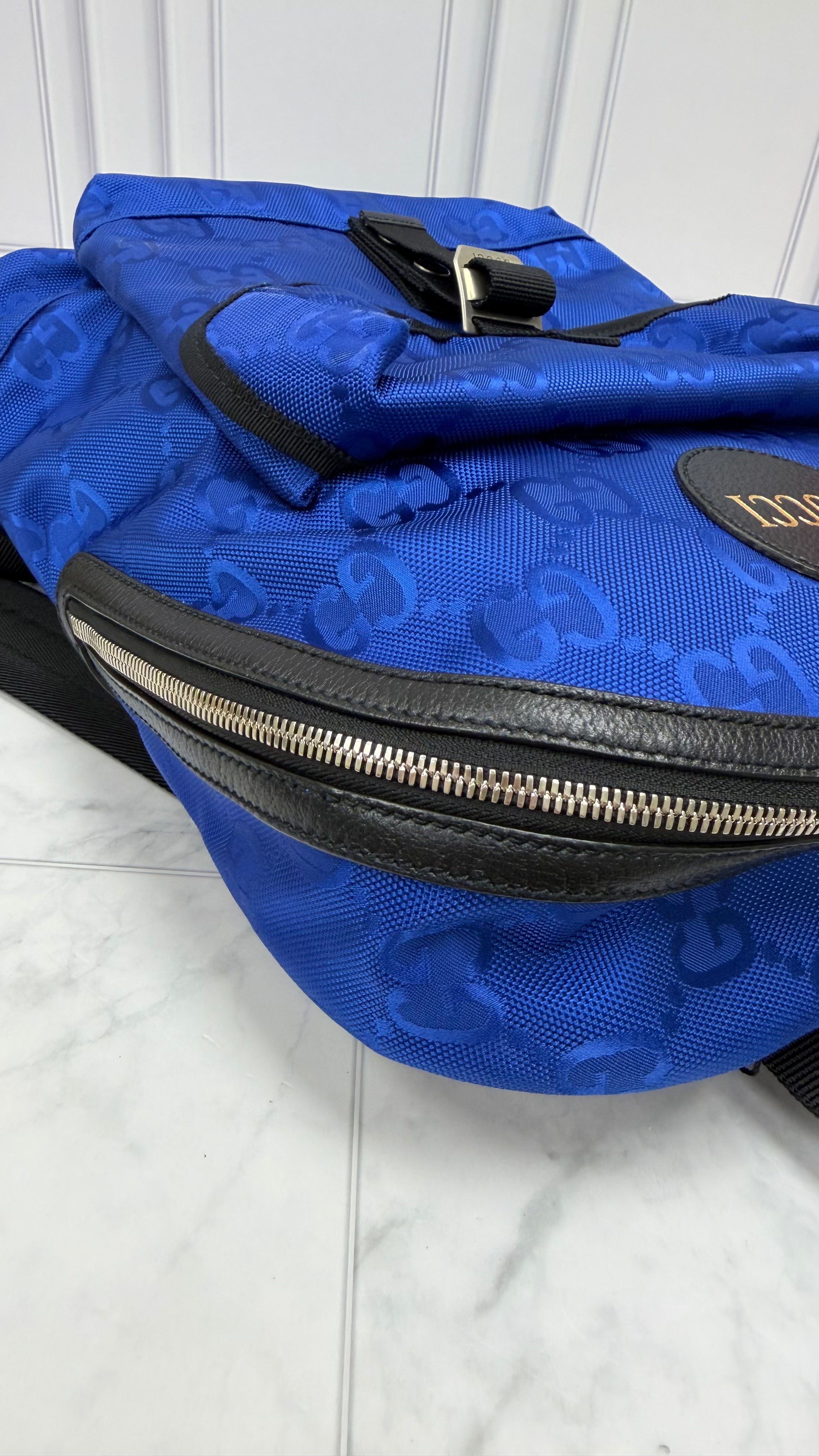 *DONS DROP* Gucci Blue GG Econyl Nylon Off The Grid Backpack