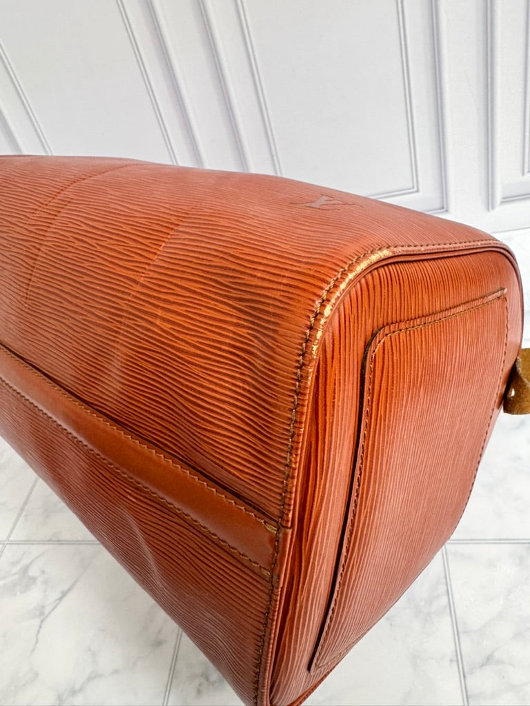 Louis Vuitton Brown Epi Leather Speedy 30