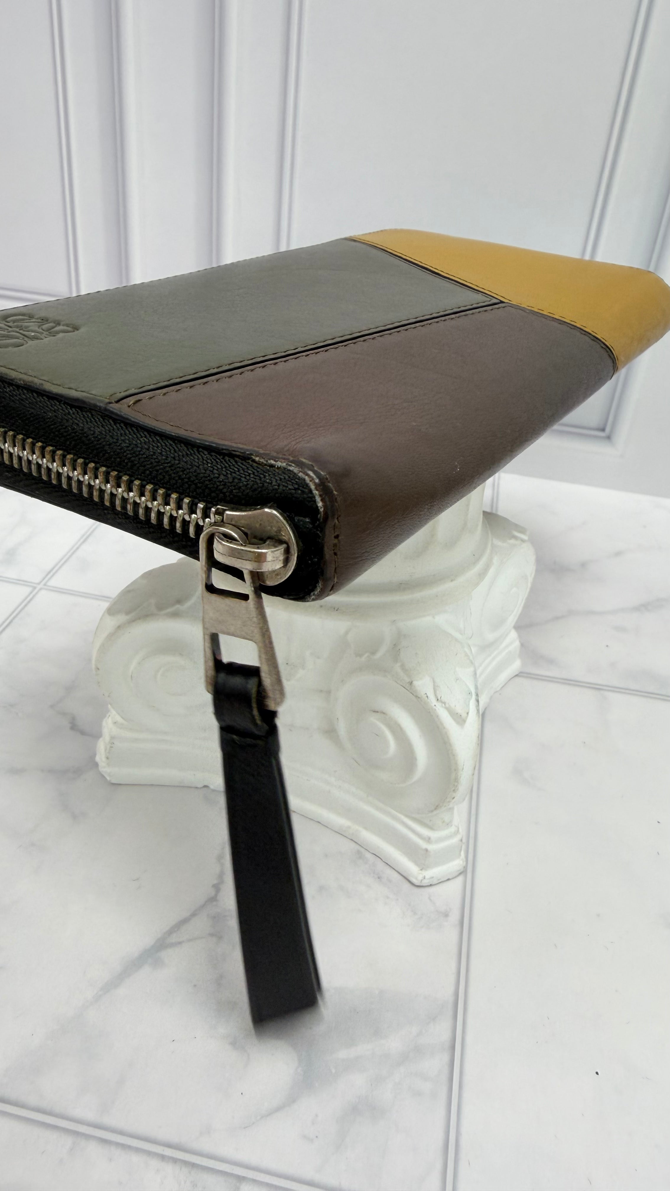 Loewe Multicolor Leather Puzzle Zippy Wallet