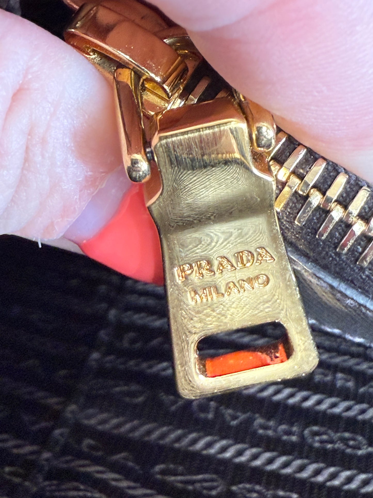 Prada Grey Saffiano Leather Top Handle Bag