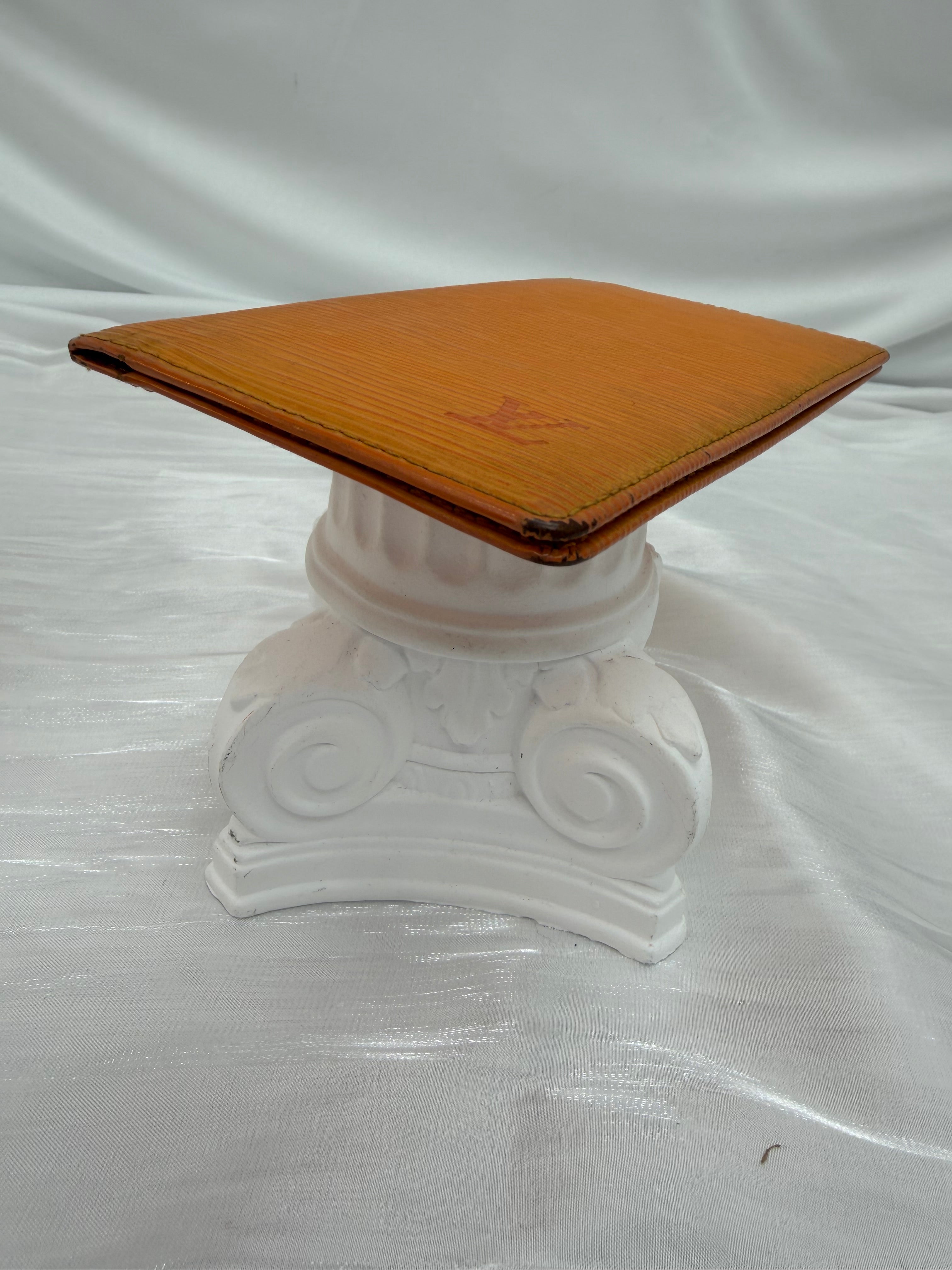 Louis Vuitton Orange Epi Long Wallet