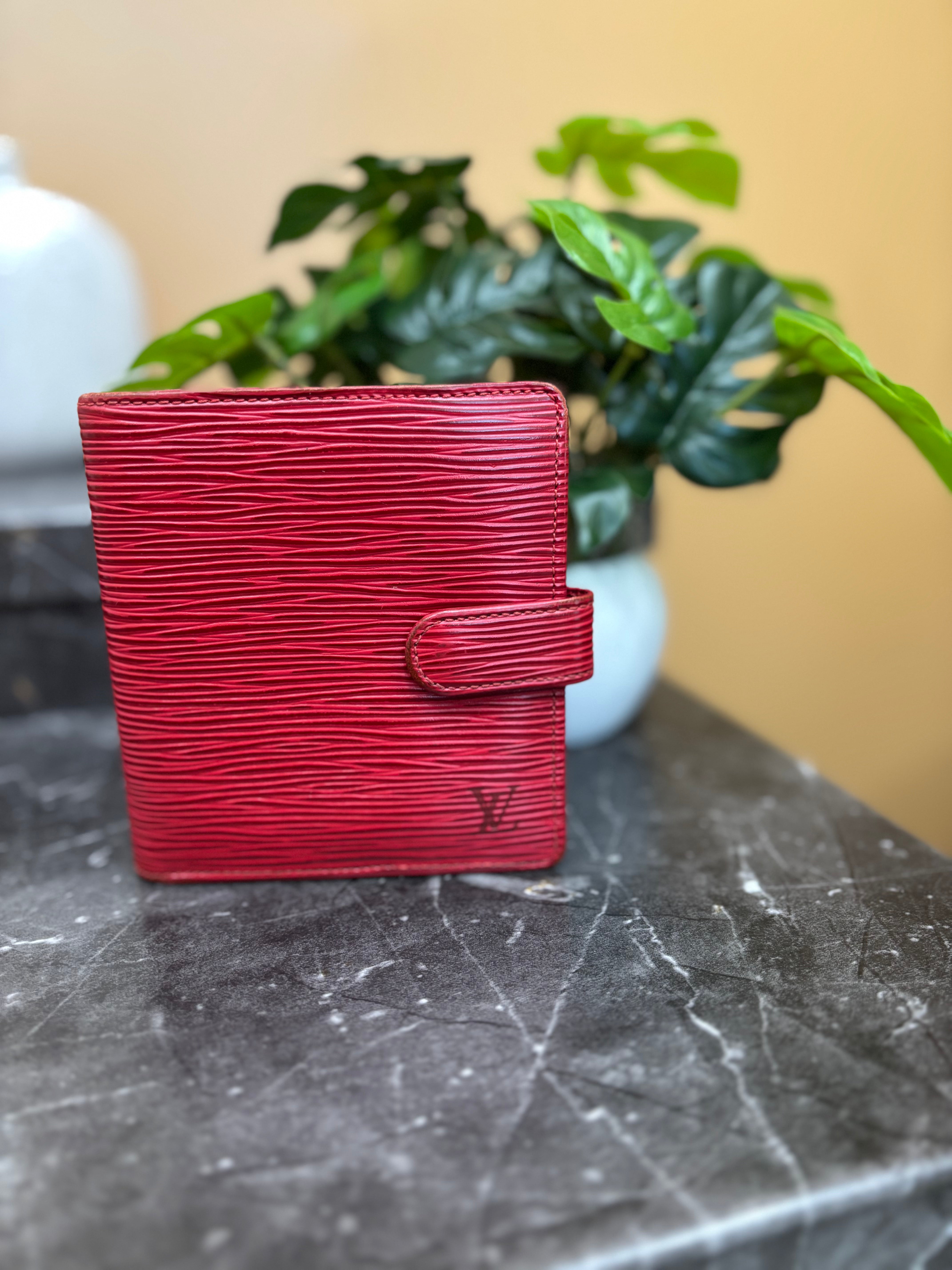 Louis Vuitton Red Epi Leather Compact Wallet