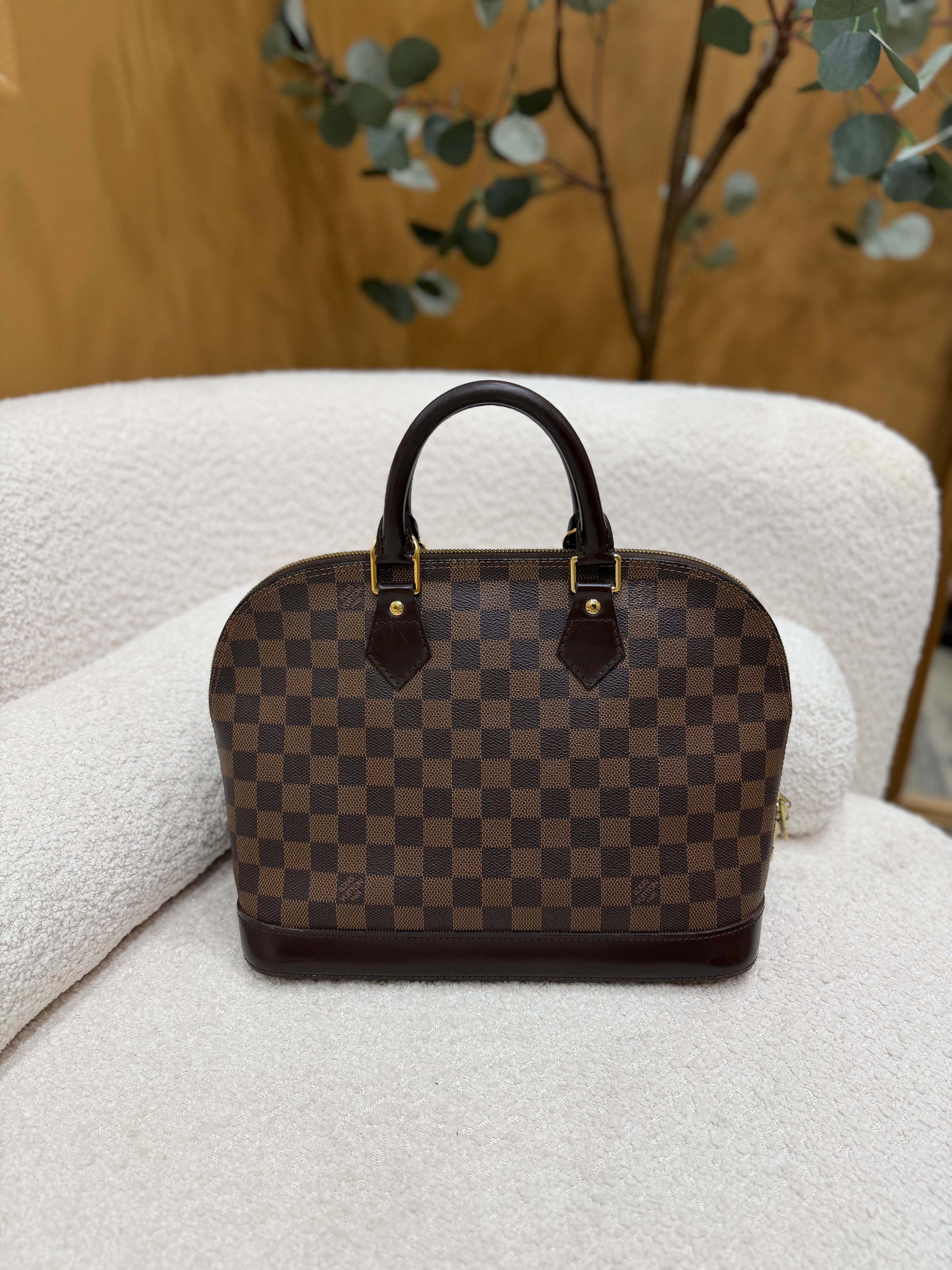 Louis Vuitton Damier Ebene Alma PM Bag
