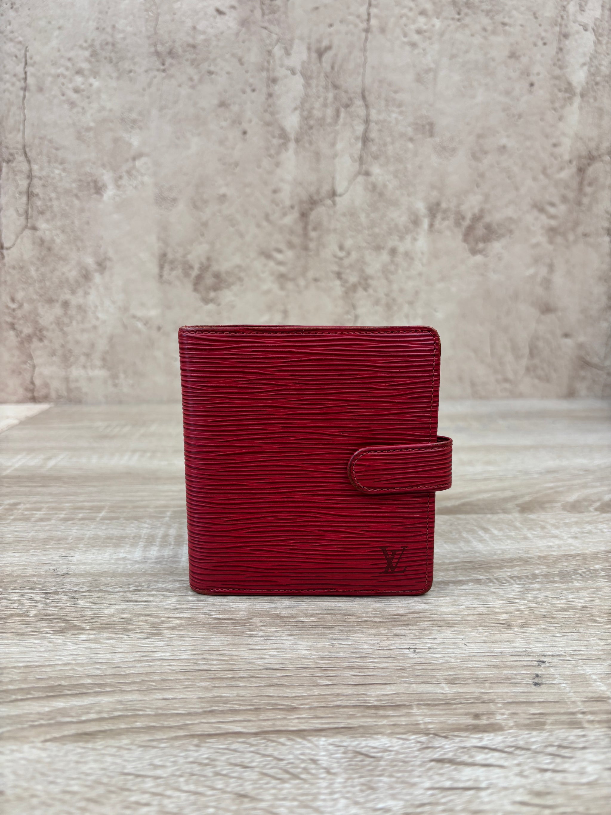 Louis Vuitton Red Epi Leather Compact Wallet