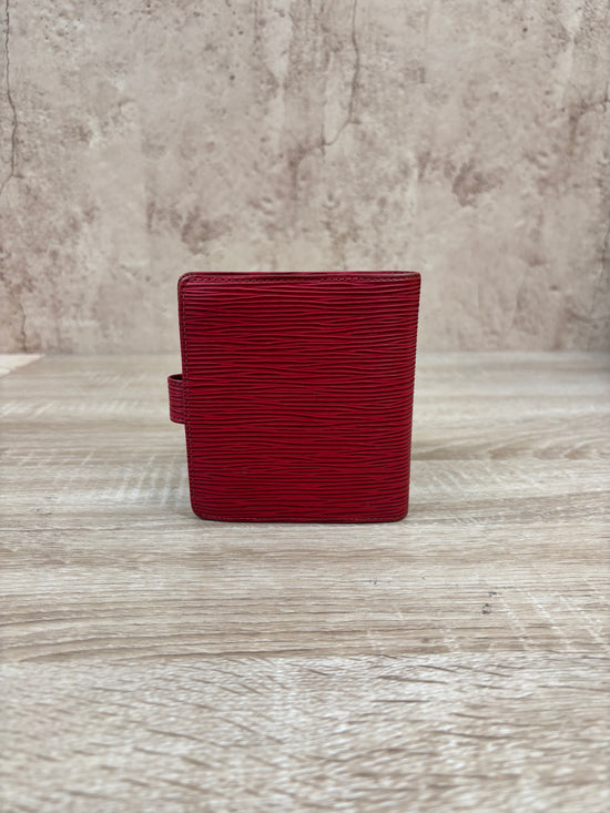 Louis Vuitton Red Epi Leather Compact Wallet