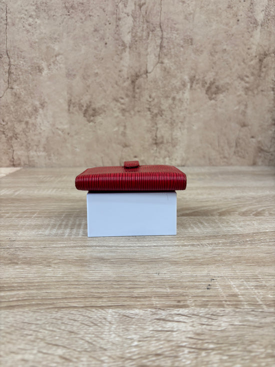 Louis Vuitton Red Epi Leather Compact Wallet
