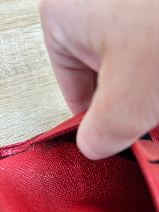 Louis Vuitton Red Epi Leather Compact Wallet