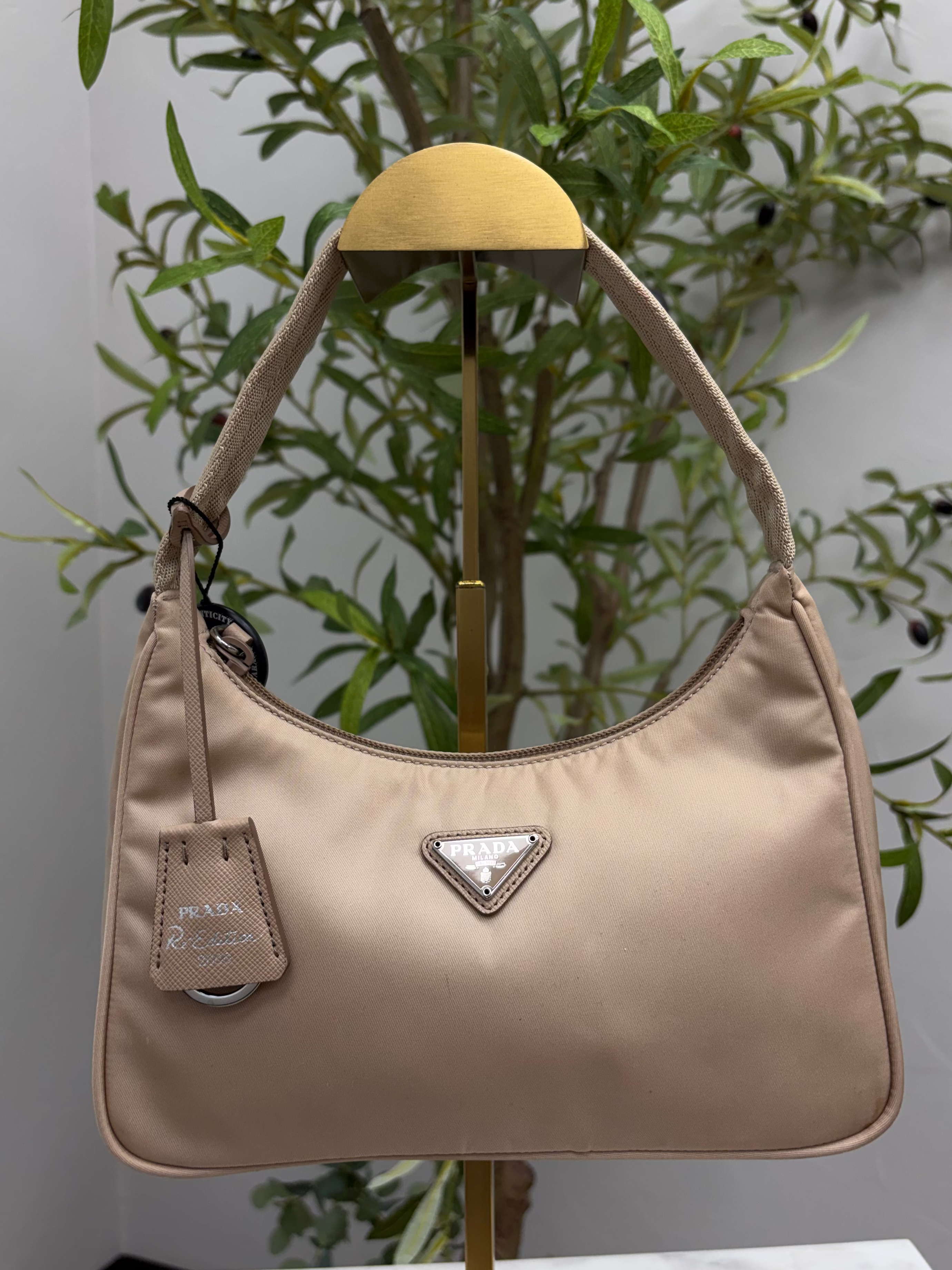 *DONS DROP* Prada Beige Nylon 2000 Mini Deserto Shoulder Bag